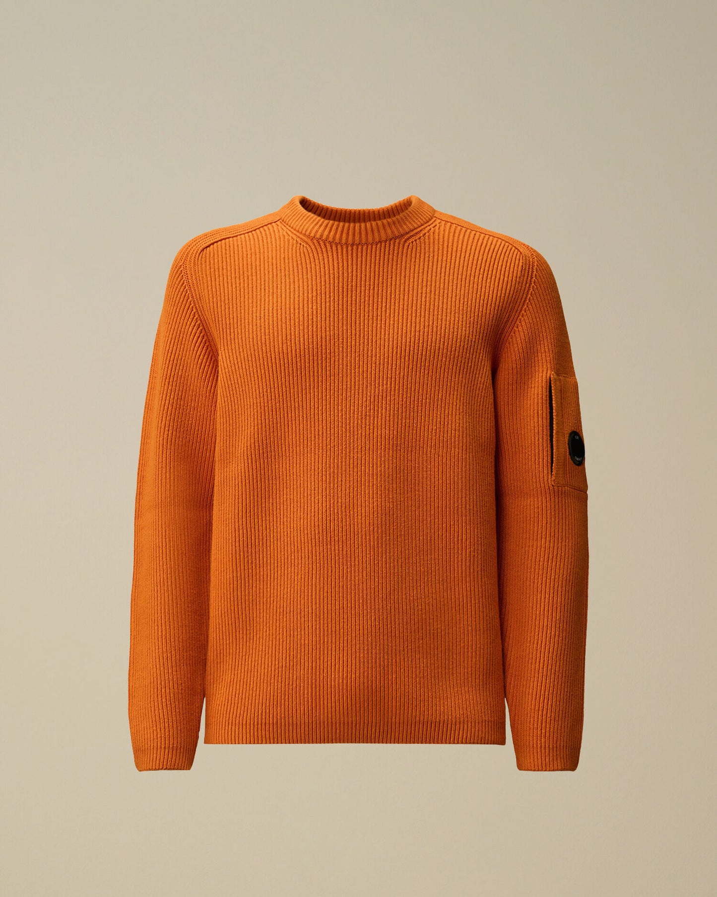 CP Company Orange Crew Neck Sweater