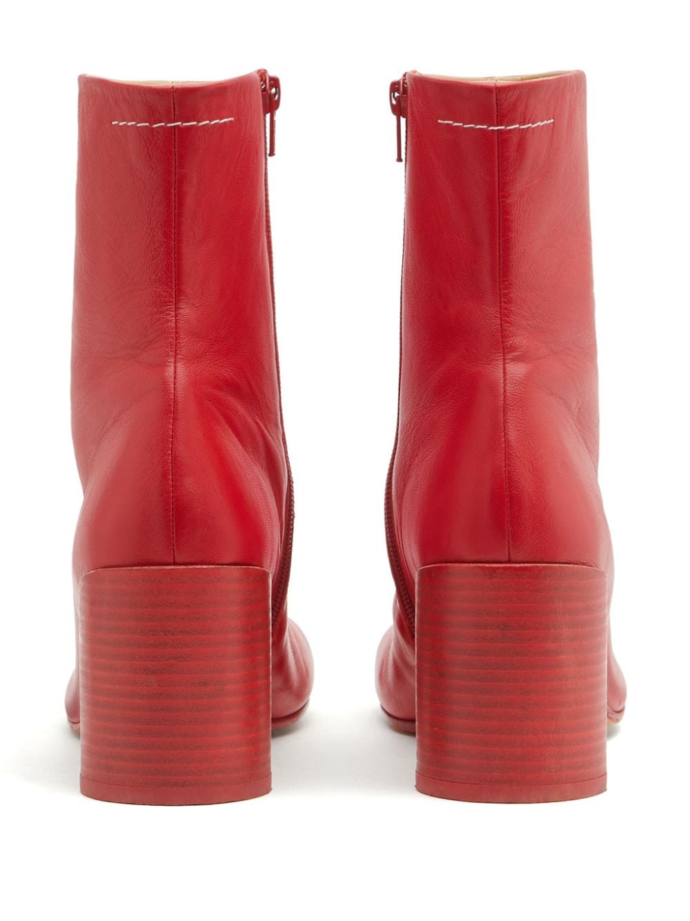 MM6 Margiela red ankle boot new Tabi