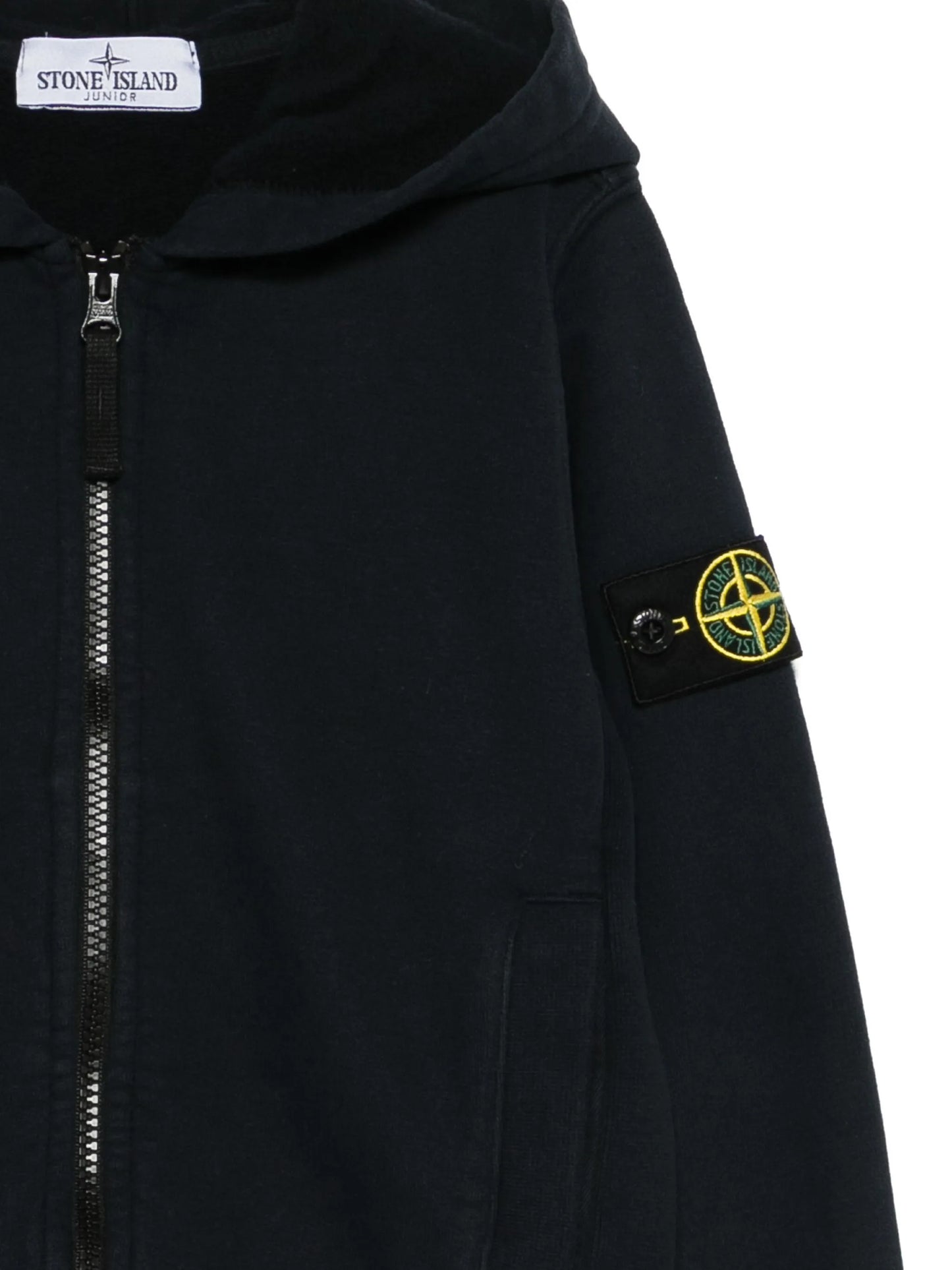 Stone Island Felpa con zip nera