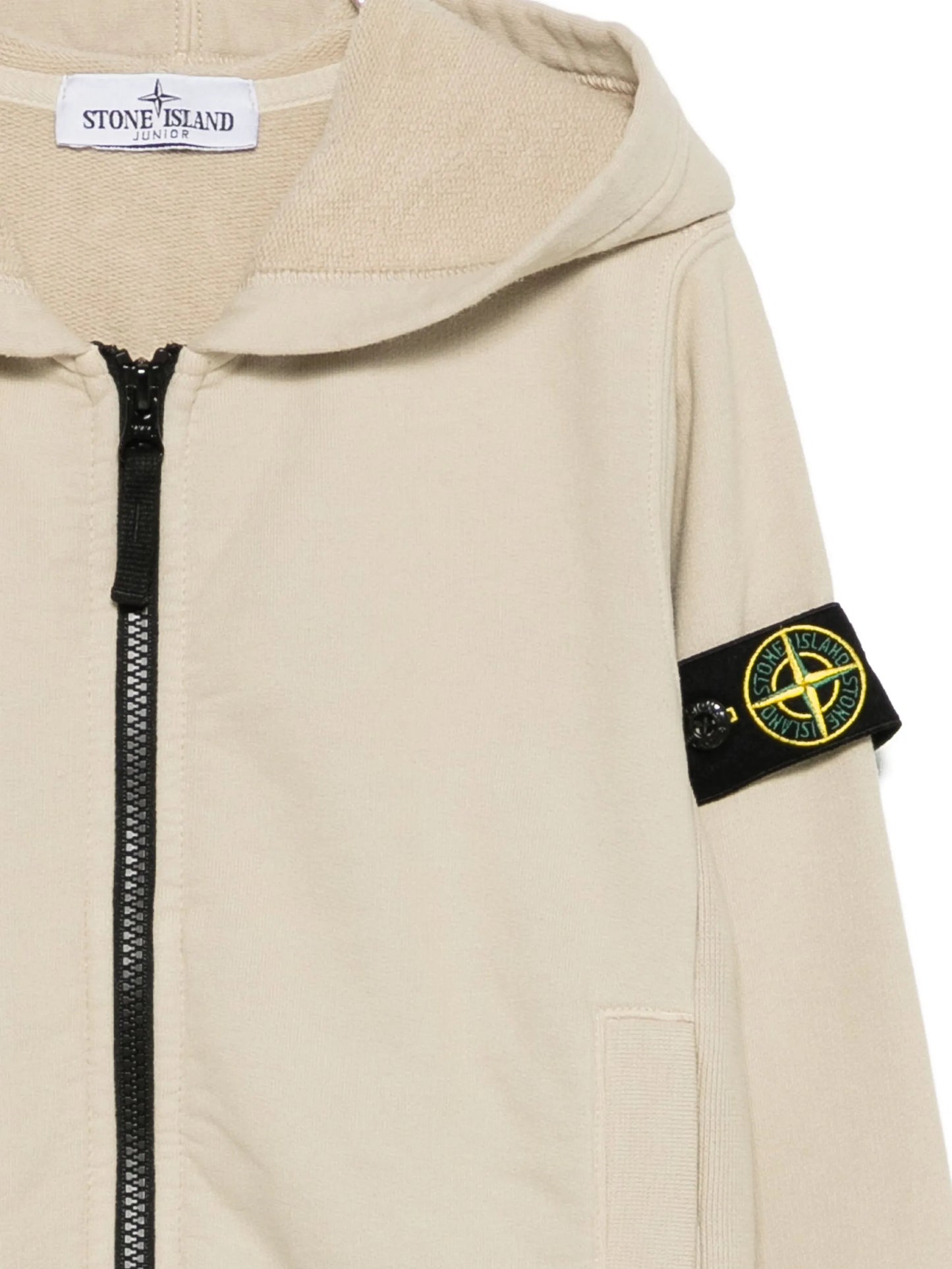 Stone Island Felpa con zip sabbia
