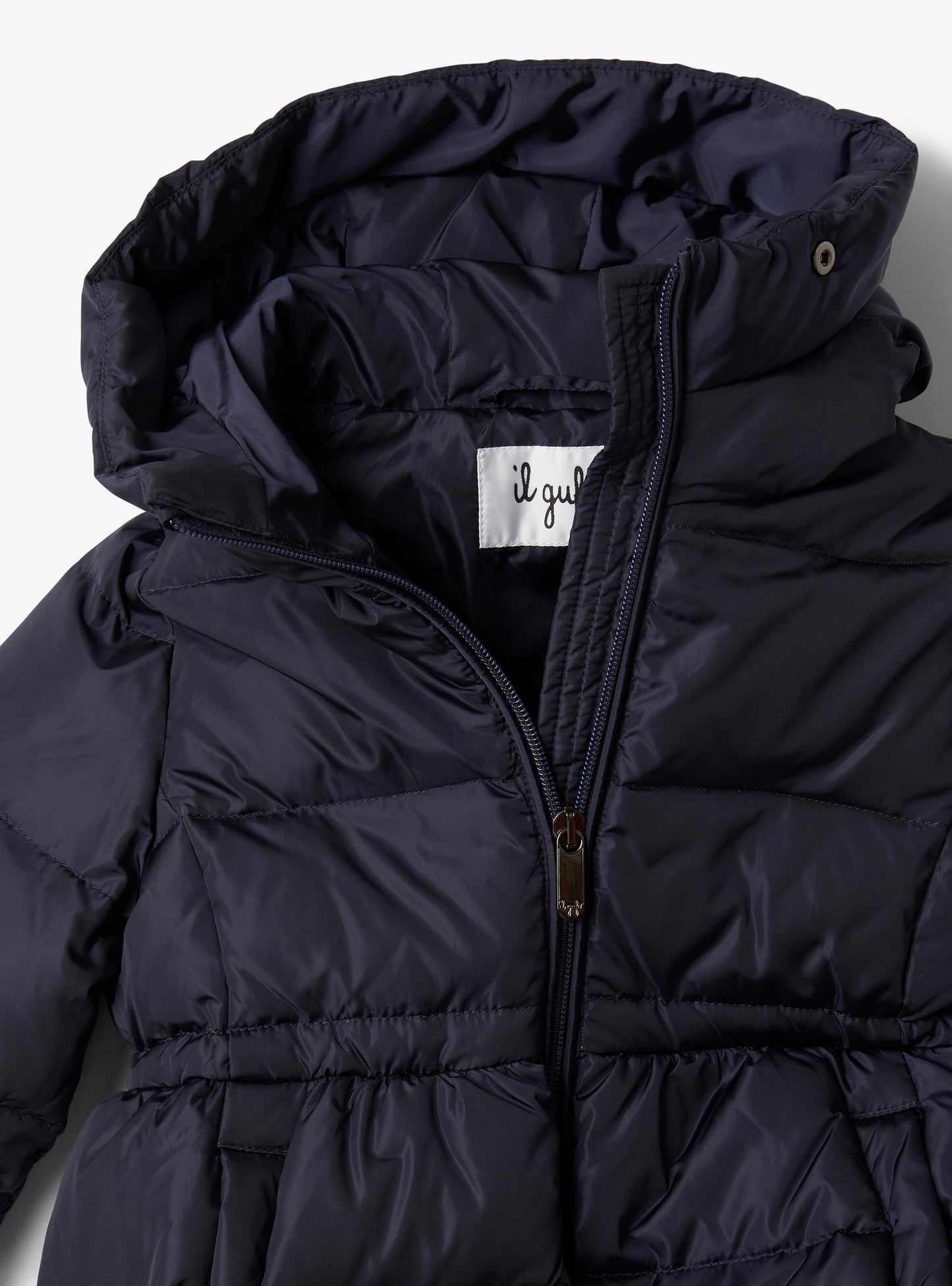 The Owl Long Down Jacket in Recycled Nylon