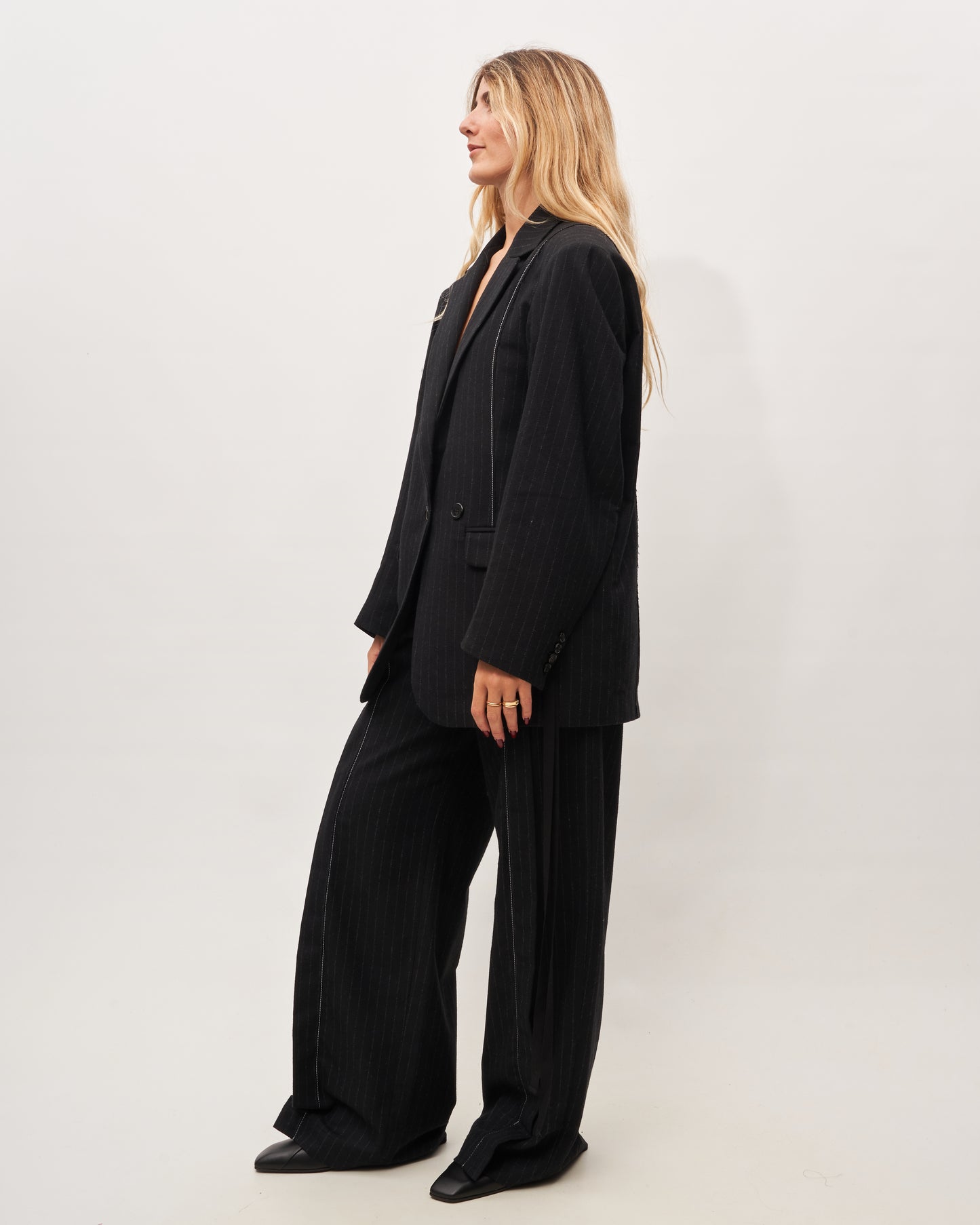 Isabel Benenato blazer gessato