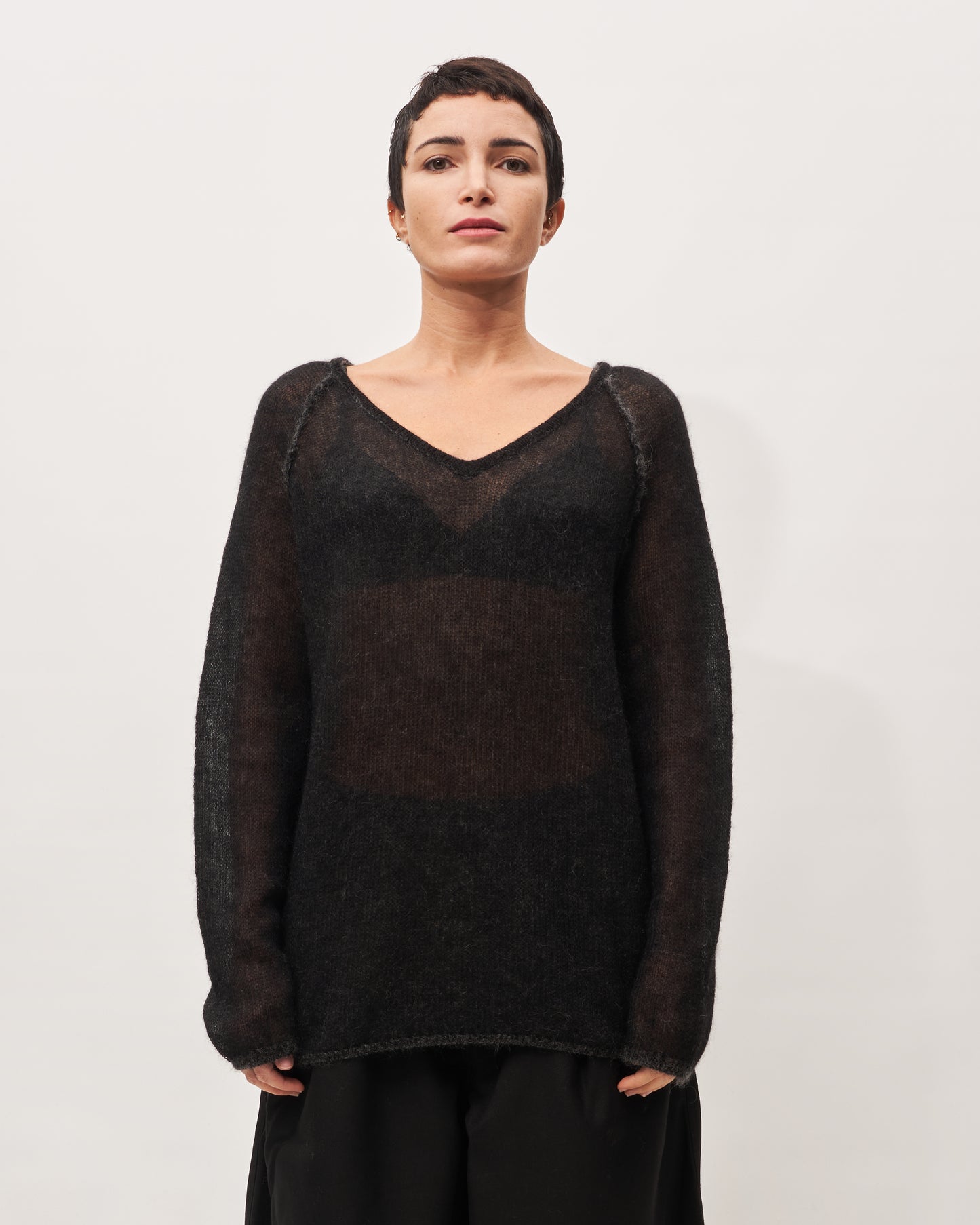 Roberto Collina maglia grigia double face