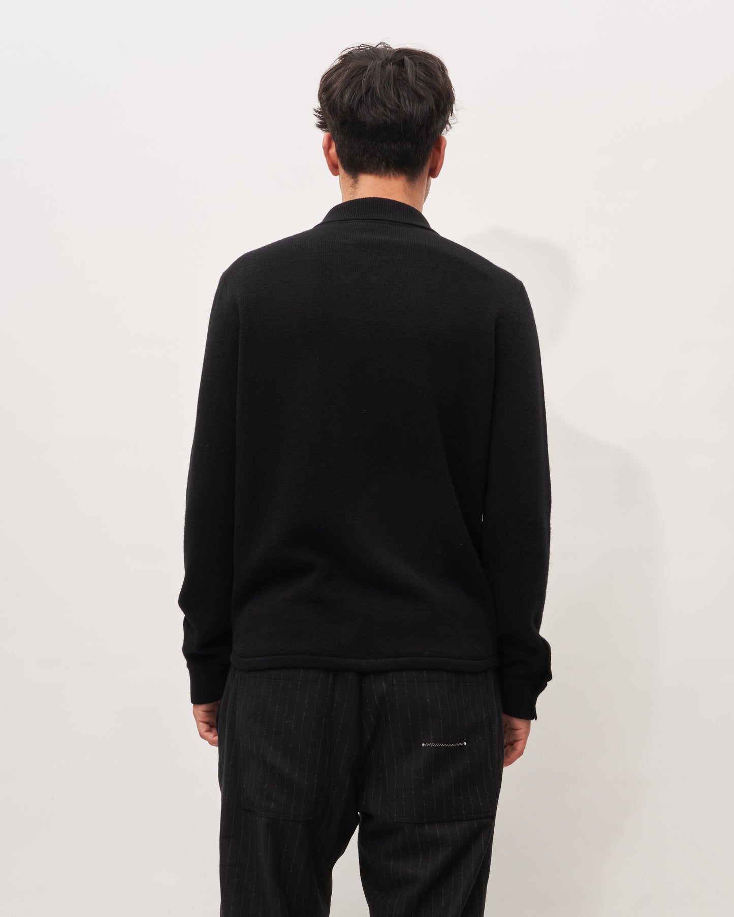 Roberto Collina cardigan nero con zip