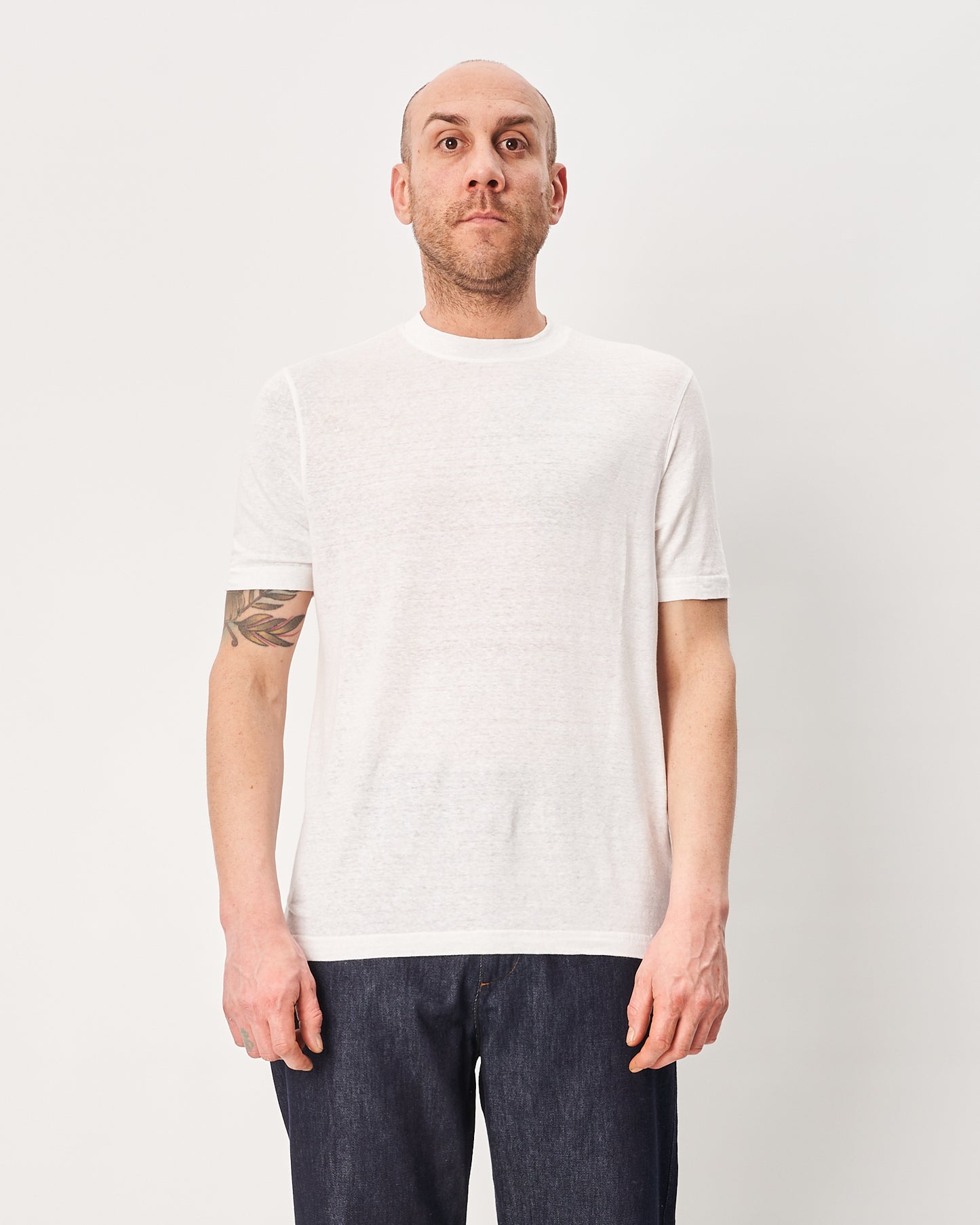 Filippo De Laurentis t-shirt bianca in lino