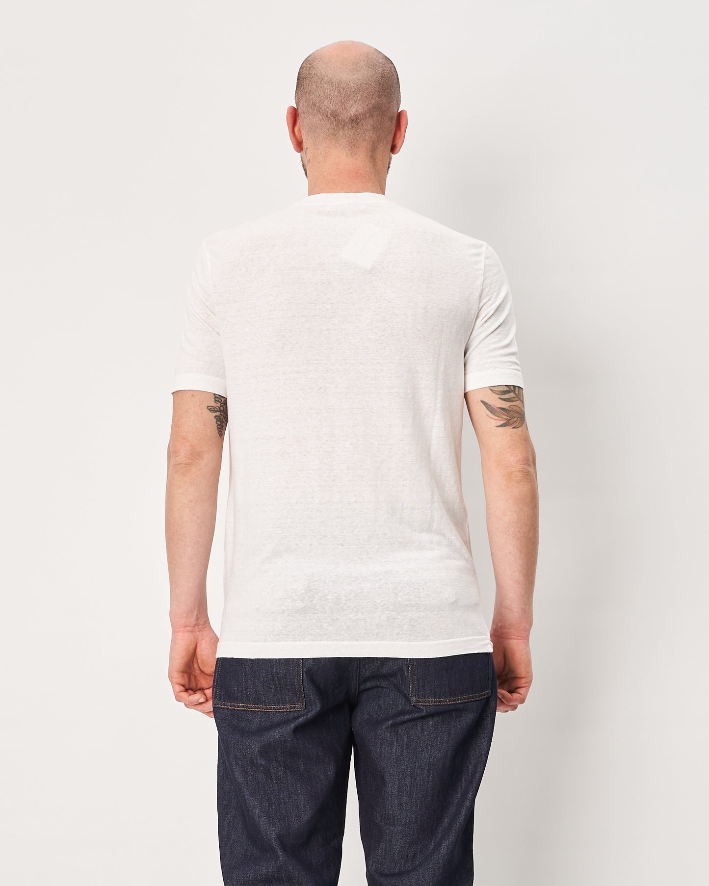 Filippo De Laurentis t-shirt bianca in lino