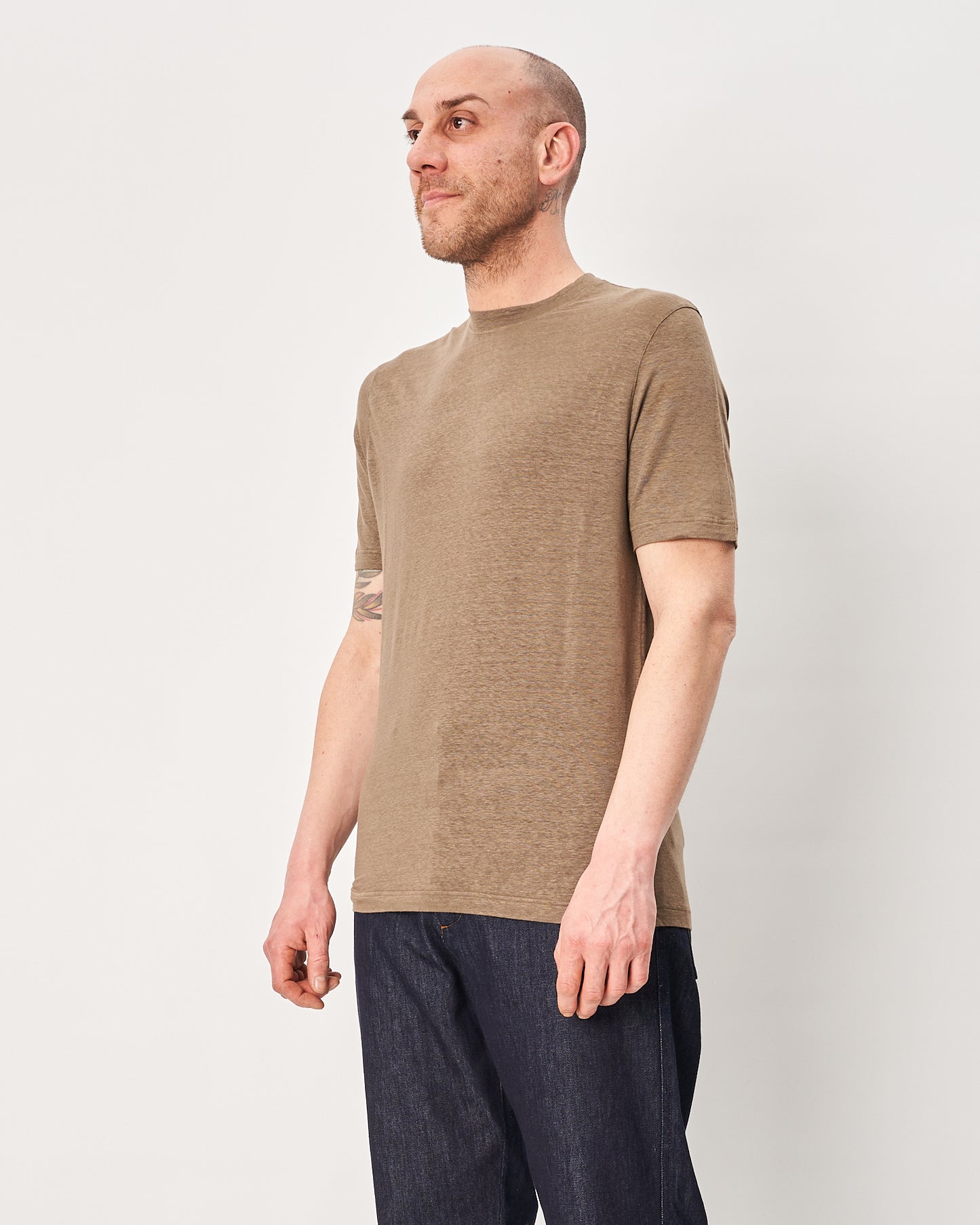 Filippo De Laurentis t-shirt mastice in lino