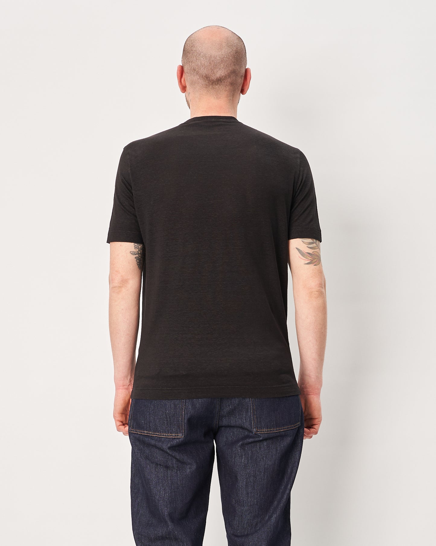 Filippo De Laurentis t-shirt nera in lino