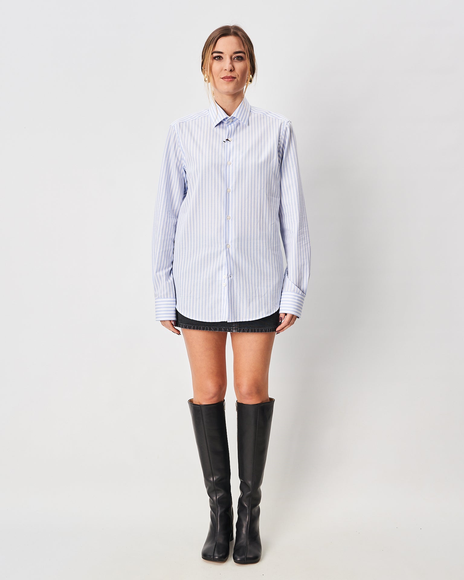 Ghirardelli camicia righe larghe