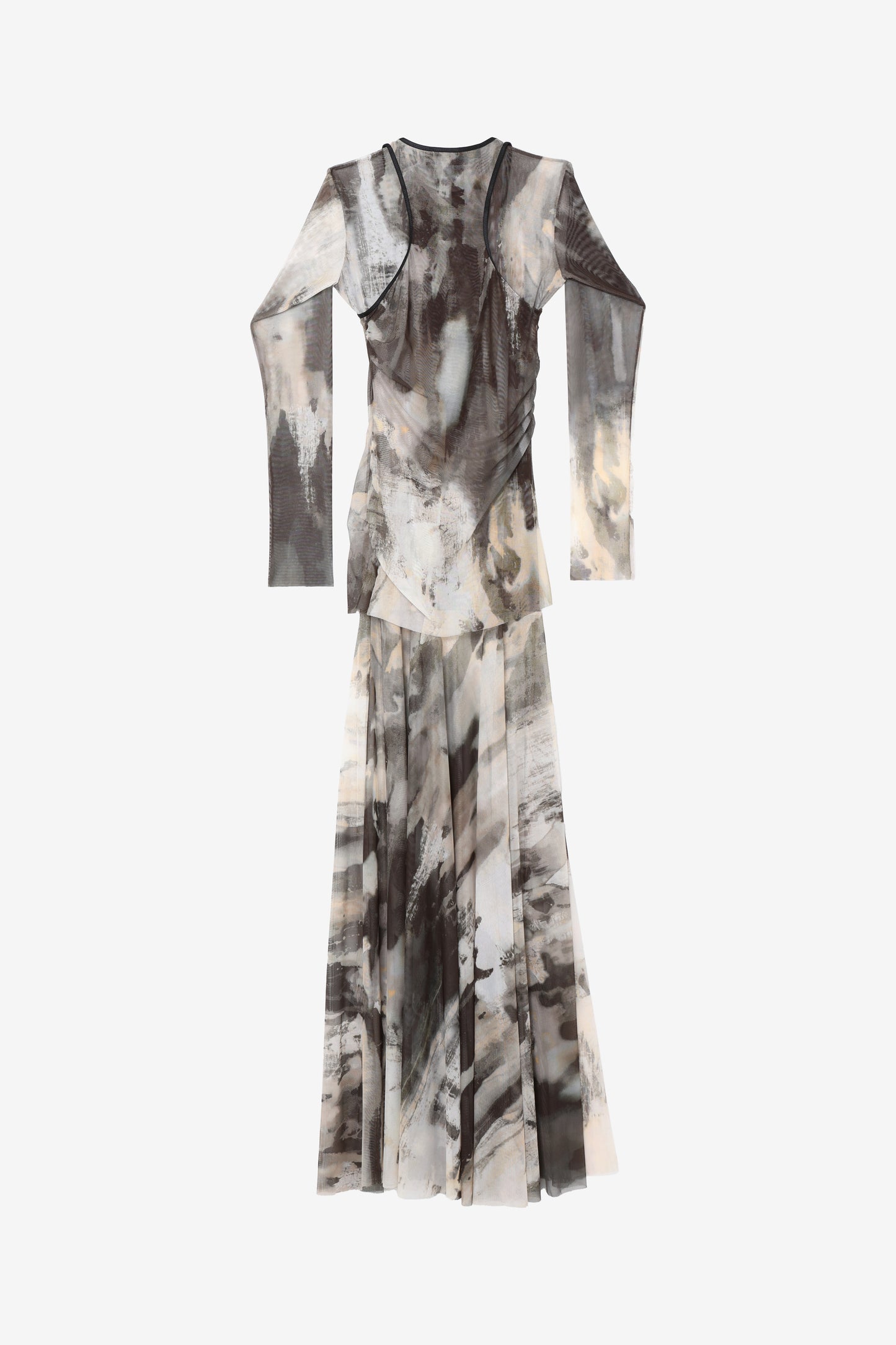 Federico Cina abito camou in tulle