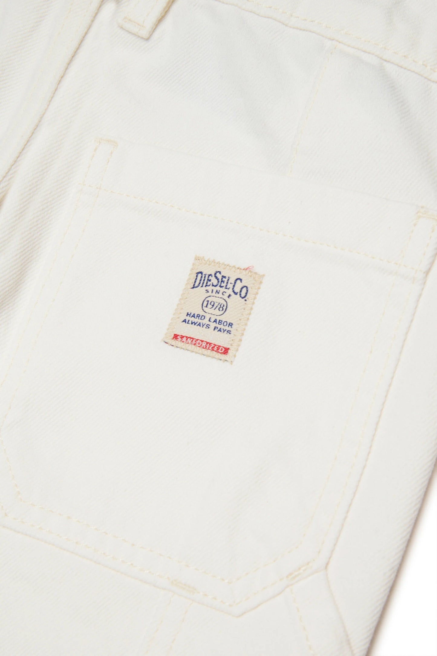 Diesel Jeans relaxed fit bianco - D-Bart