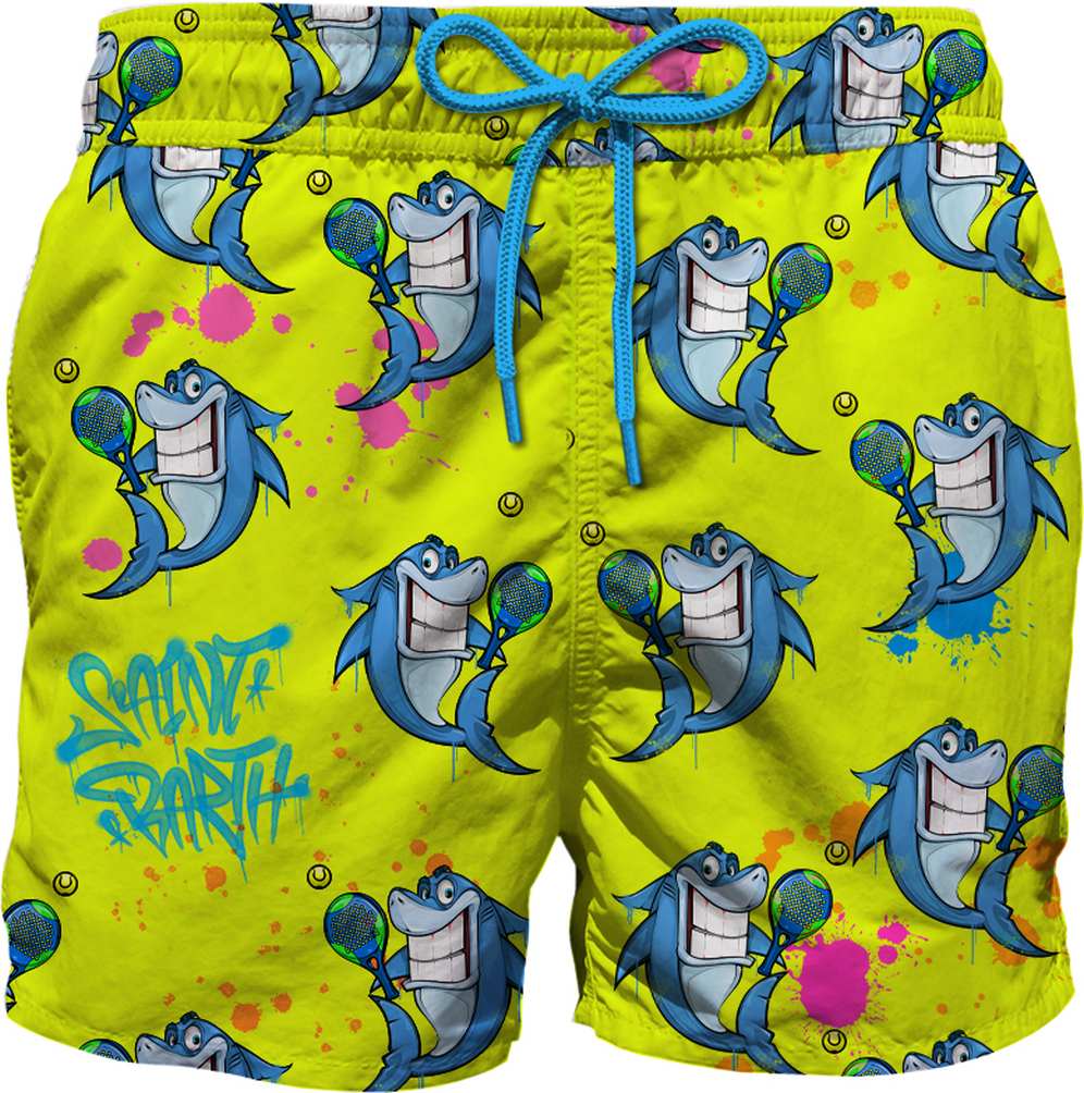 MC2 Saint Barth boxer giallo squaletti