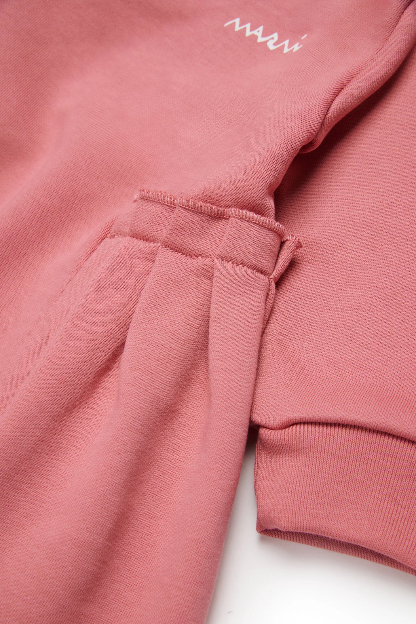 Marni Midi Dress in Fleece with Ruffles