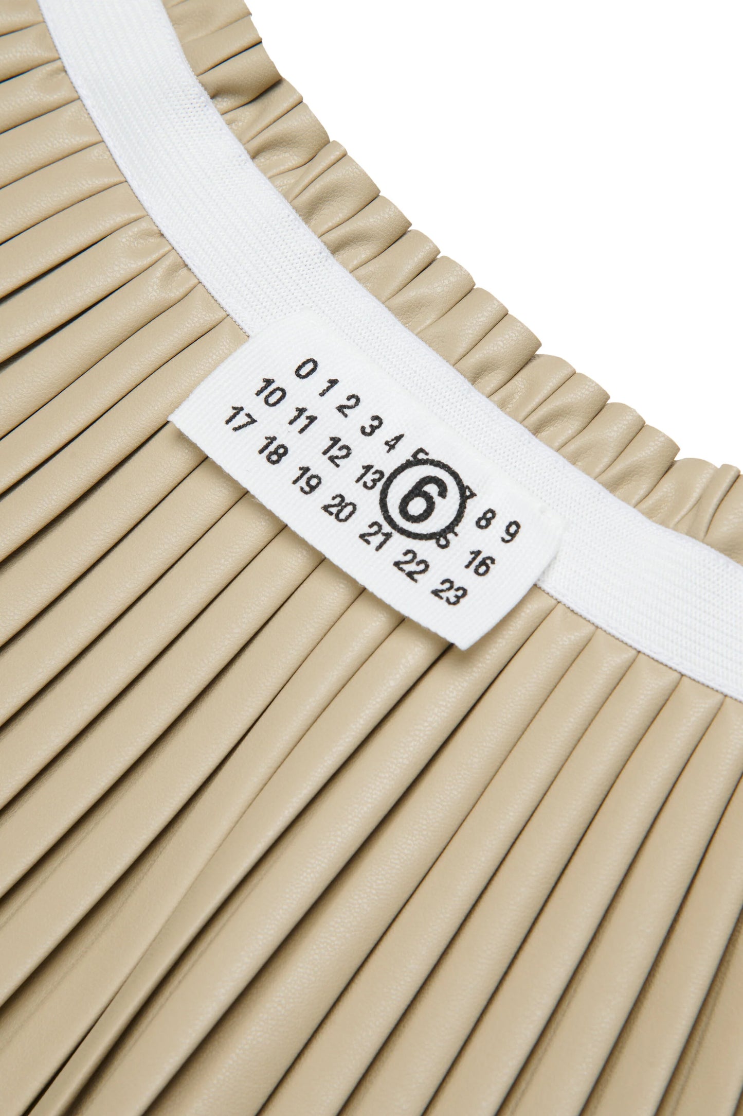 MM6 Gonna plissé con logo