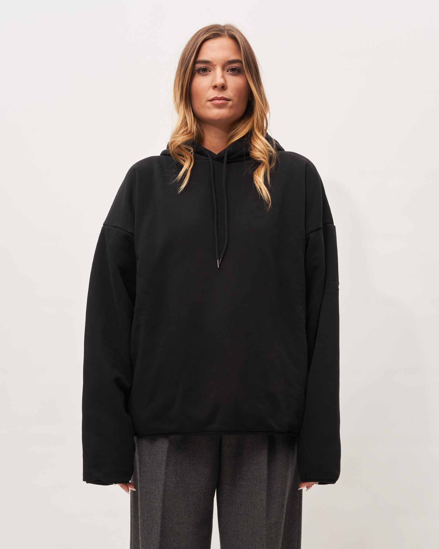 MM6 Margiela felpa nera doppiata