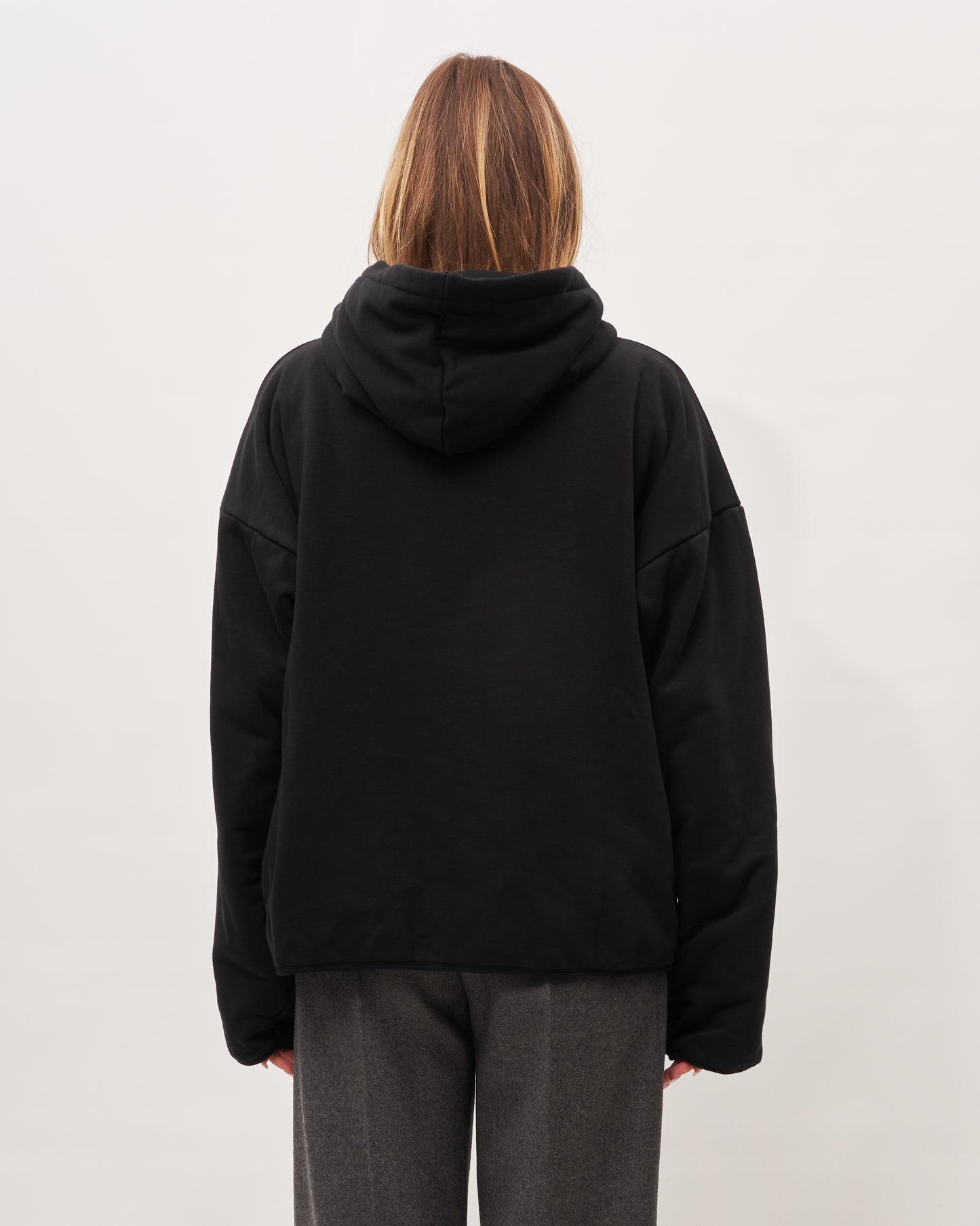 MM6 Margiela felpa nera doppiata