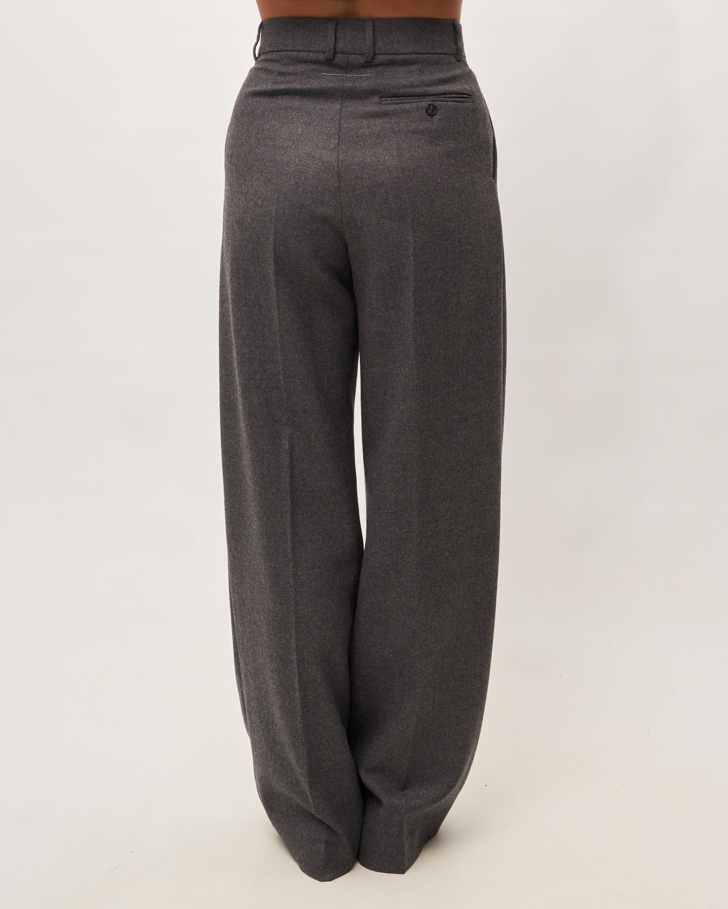 MM6 Margiela Pantalone Grigio Taglio a Uomo