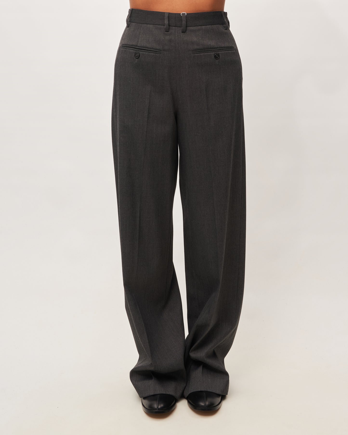 MM6 Margiela Pantalone Grigio a Specchio