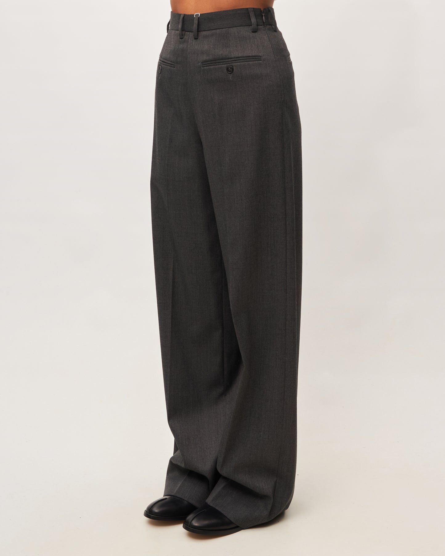 MM6 Margiela Pantalone Grigio a Specchio