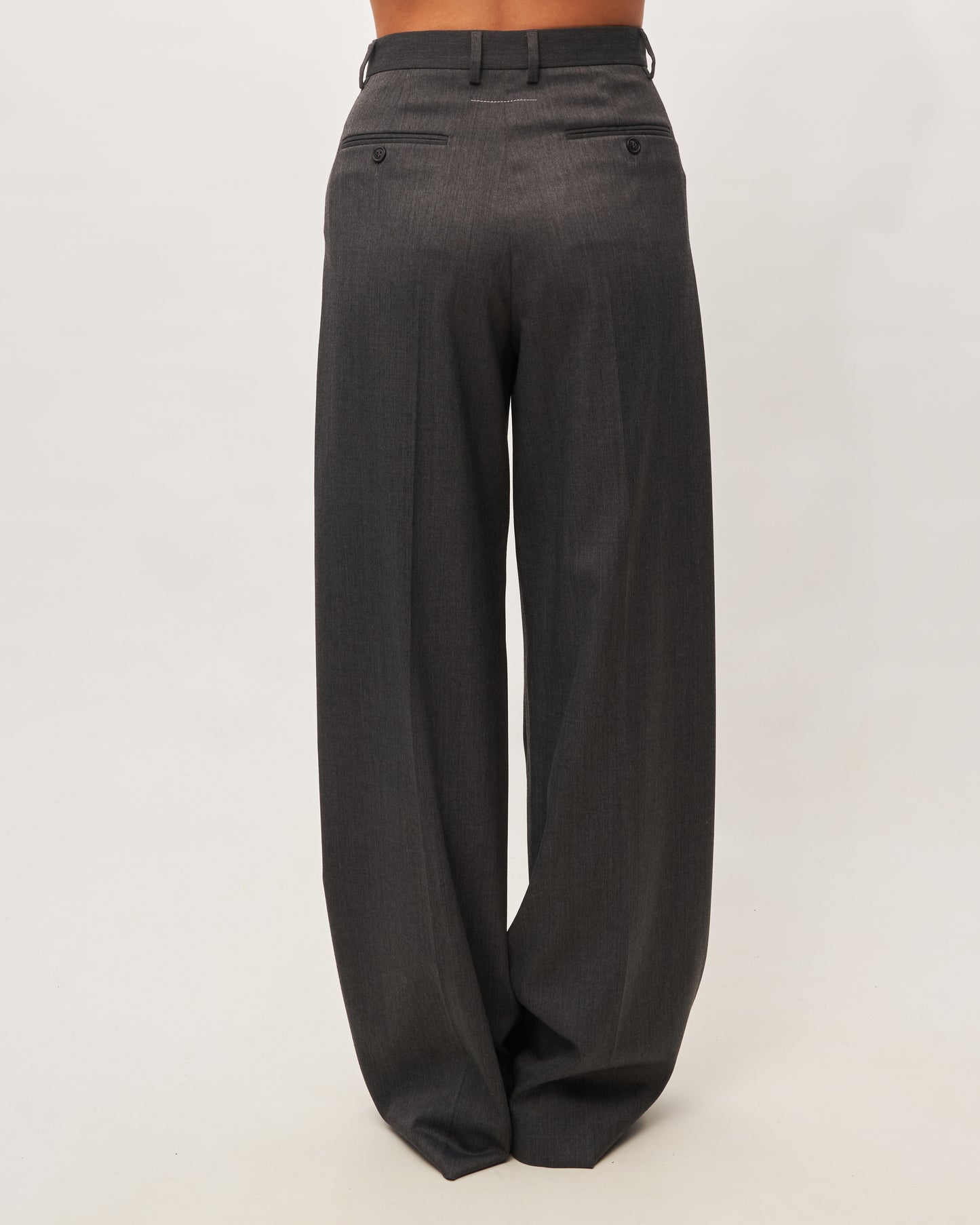 MM6 Margiela Pantalone Grigio a Specchio