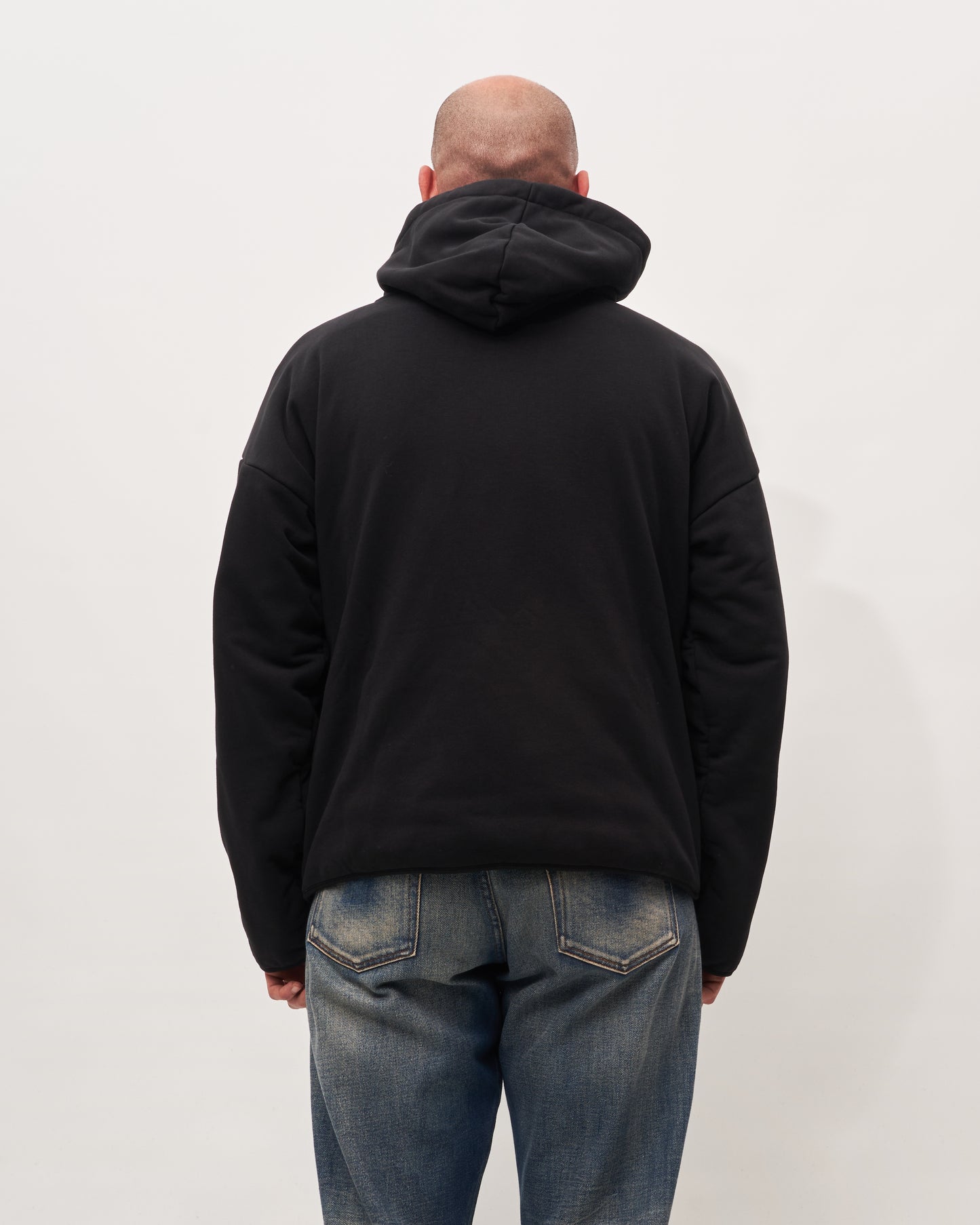 MM6 Margiela felpa nera doppiata