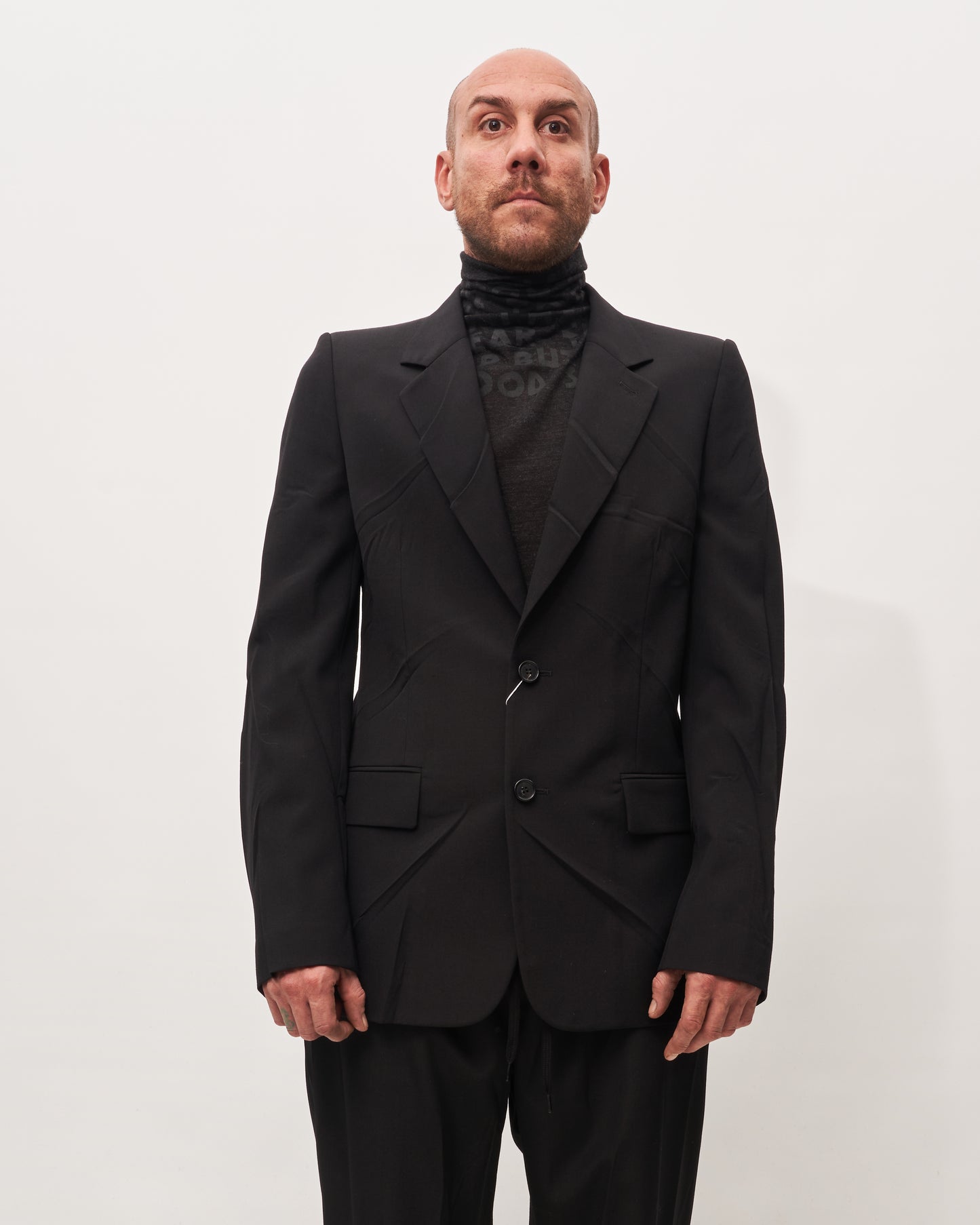 MM6 Margiela blazer nero stropicciato