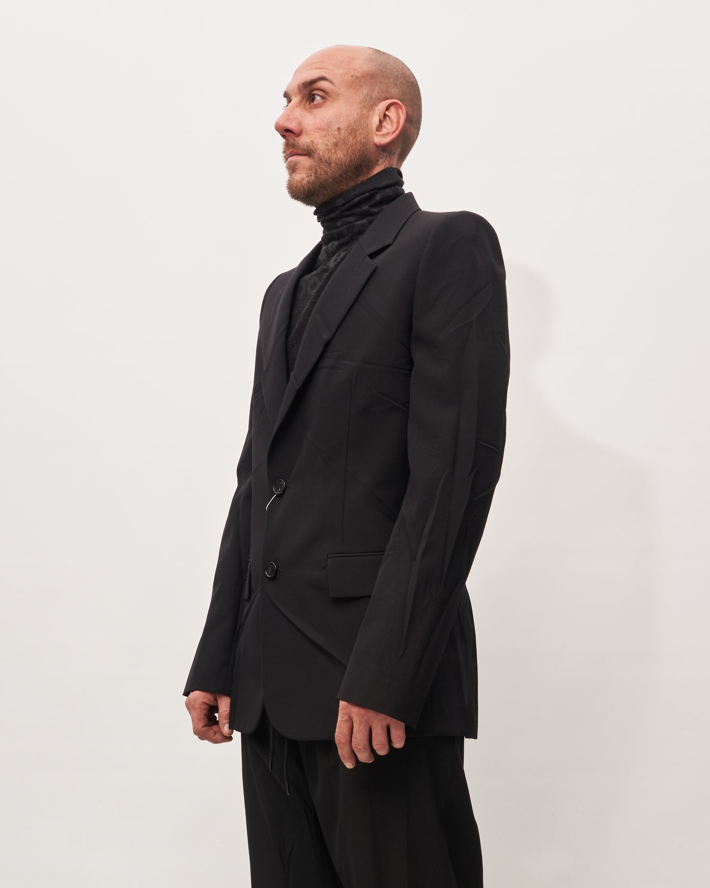 MM6 Margiela blazer nero stropicciato