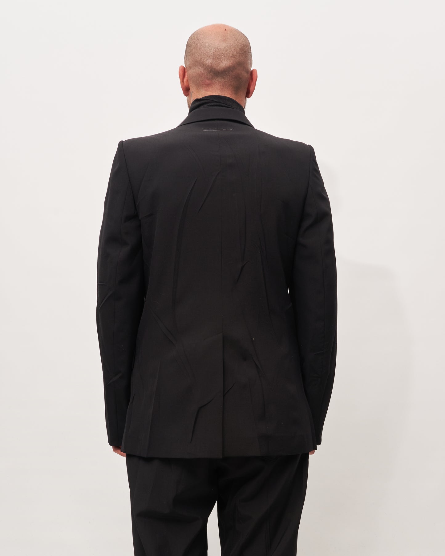 MM6 Margiela blazer nero stropicciato