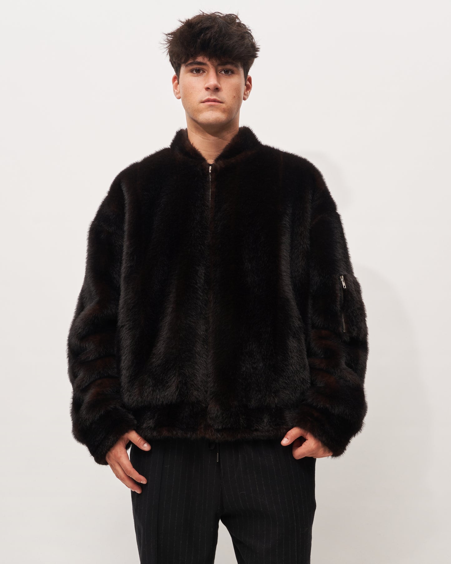 MM6 Margiela pelliccia fake cacao Uomo