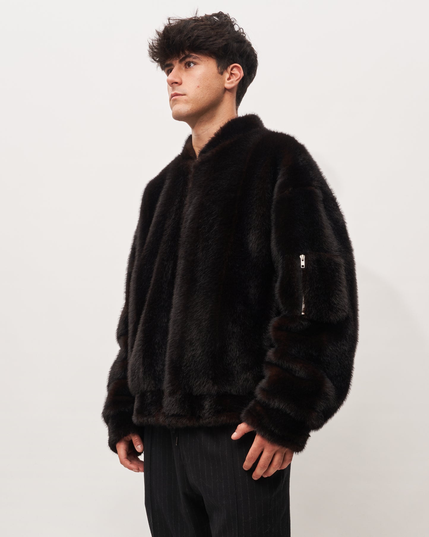 MM6 Margiela pelliccia fake cacao Uomo