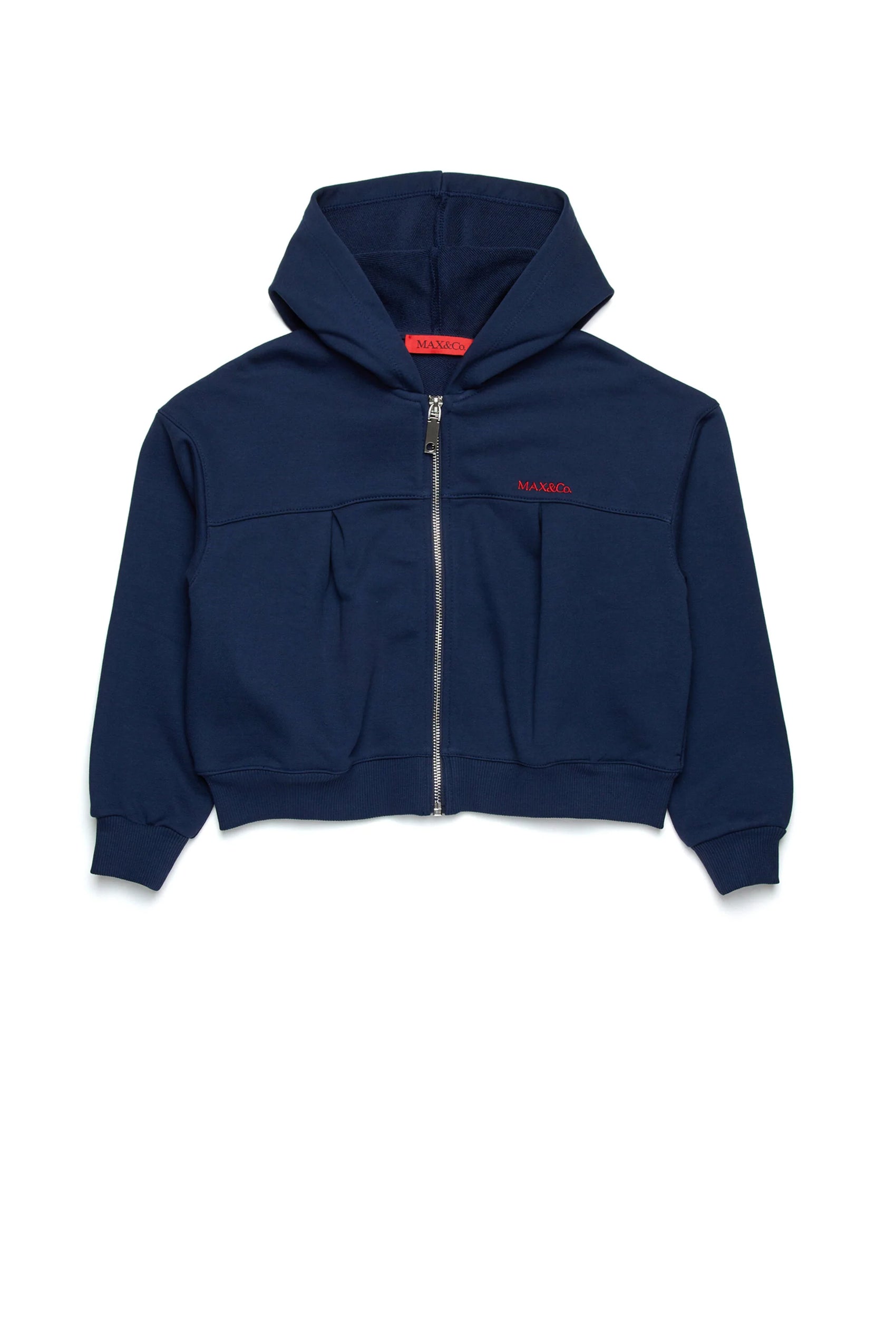 Max&Co felpa full zip con logo