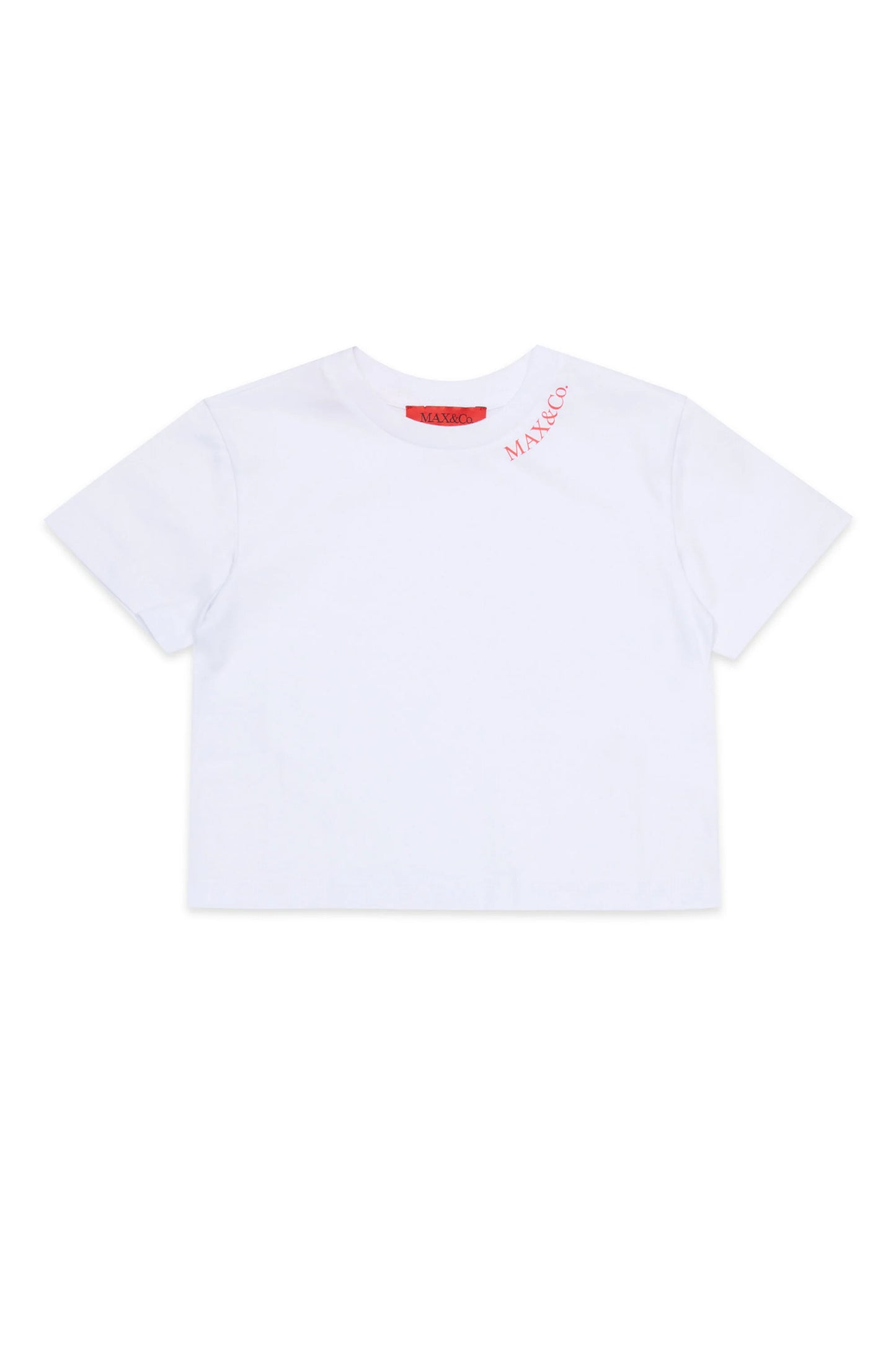 MAX&Co. T-shirt bianca con logo
