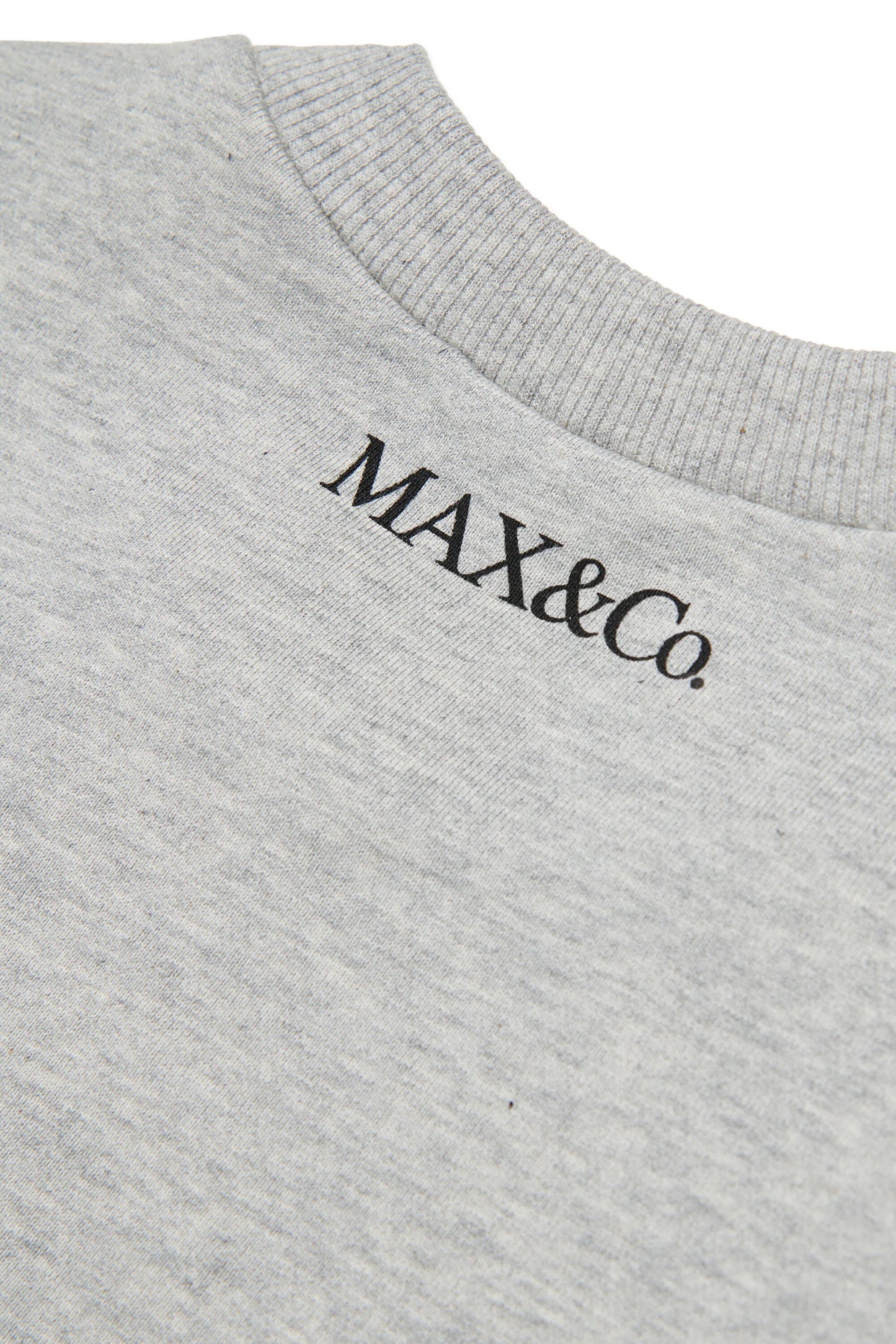 MAX&Co. Felpa grigia girocollo con logo