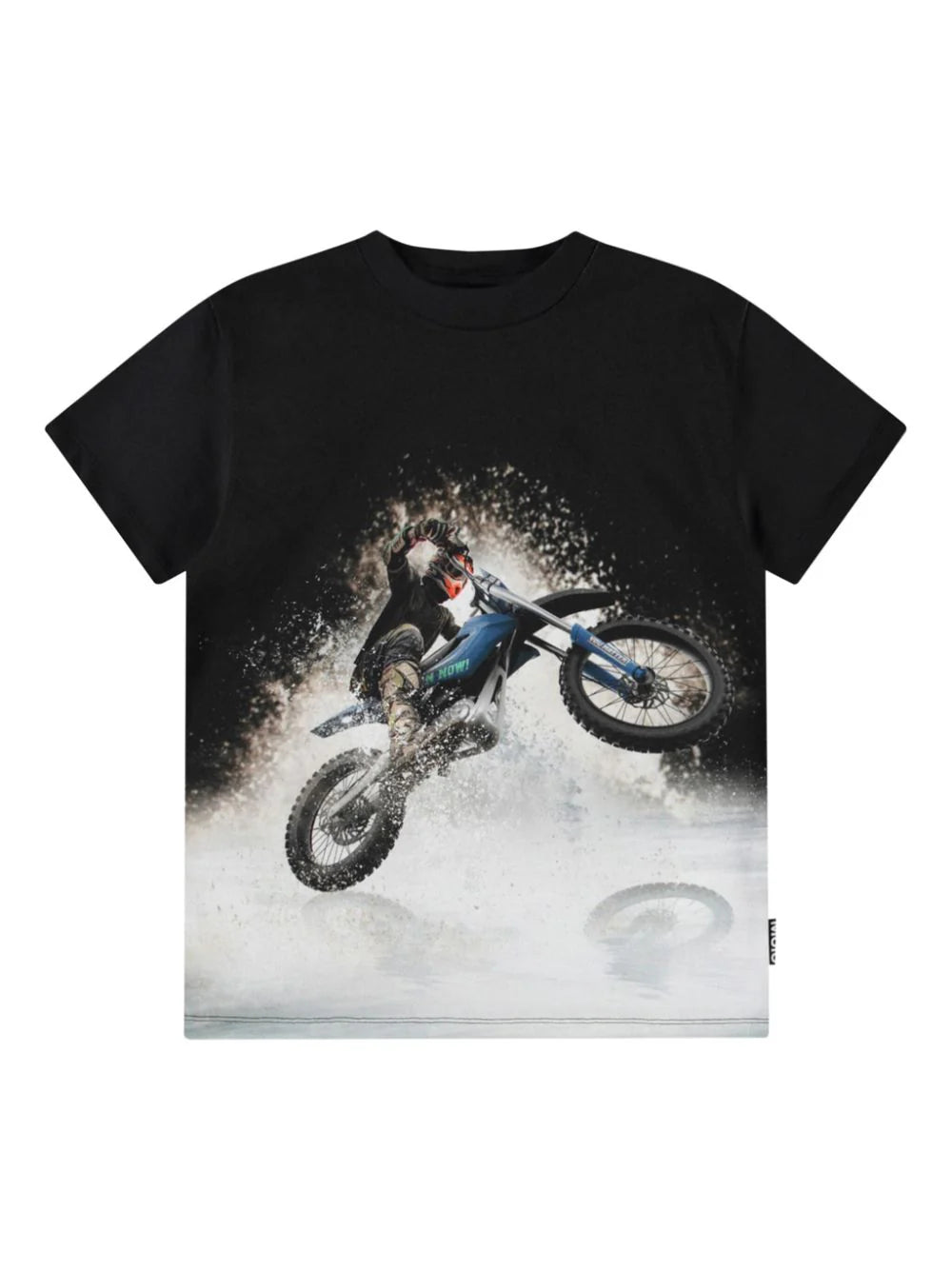 Molo t-shirt nera stampa motocross