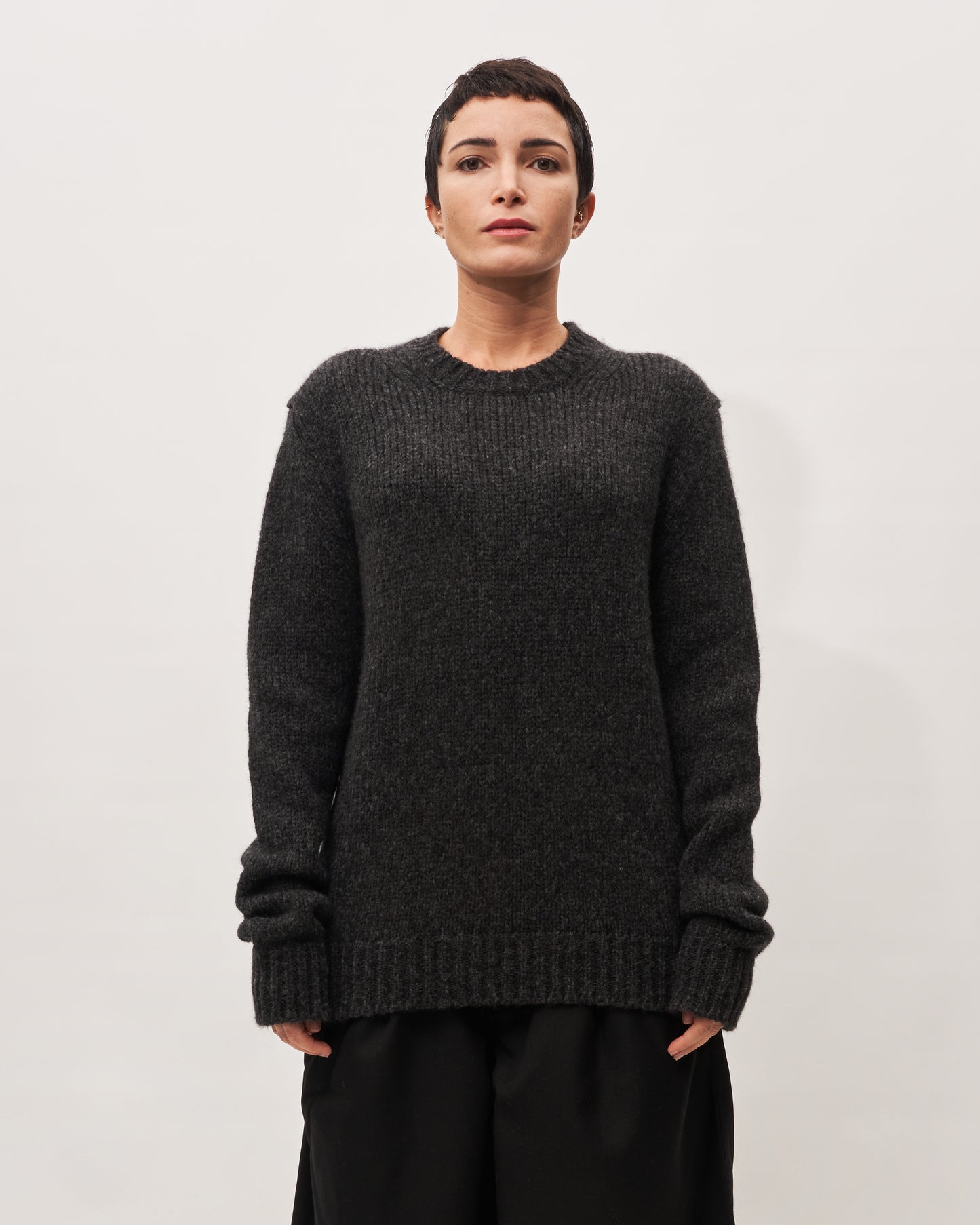 Paolo Ragazzini maglia antracite in alpaca