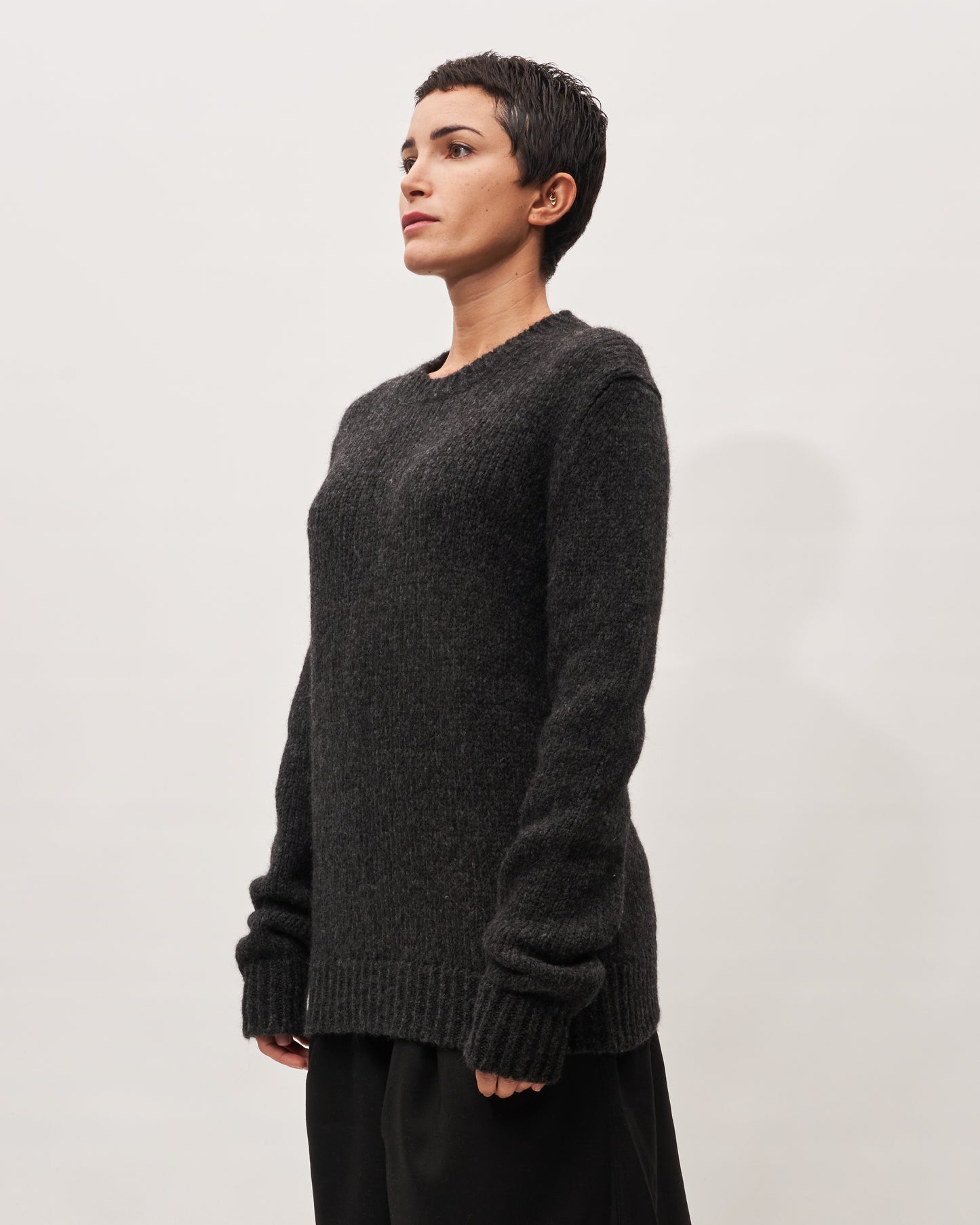 Paolo Ragazzini maglia antracite in alpaca