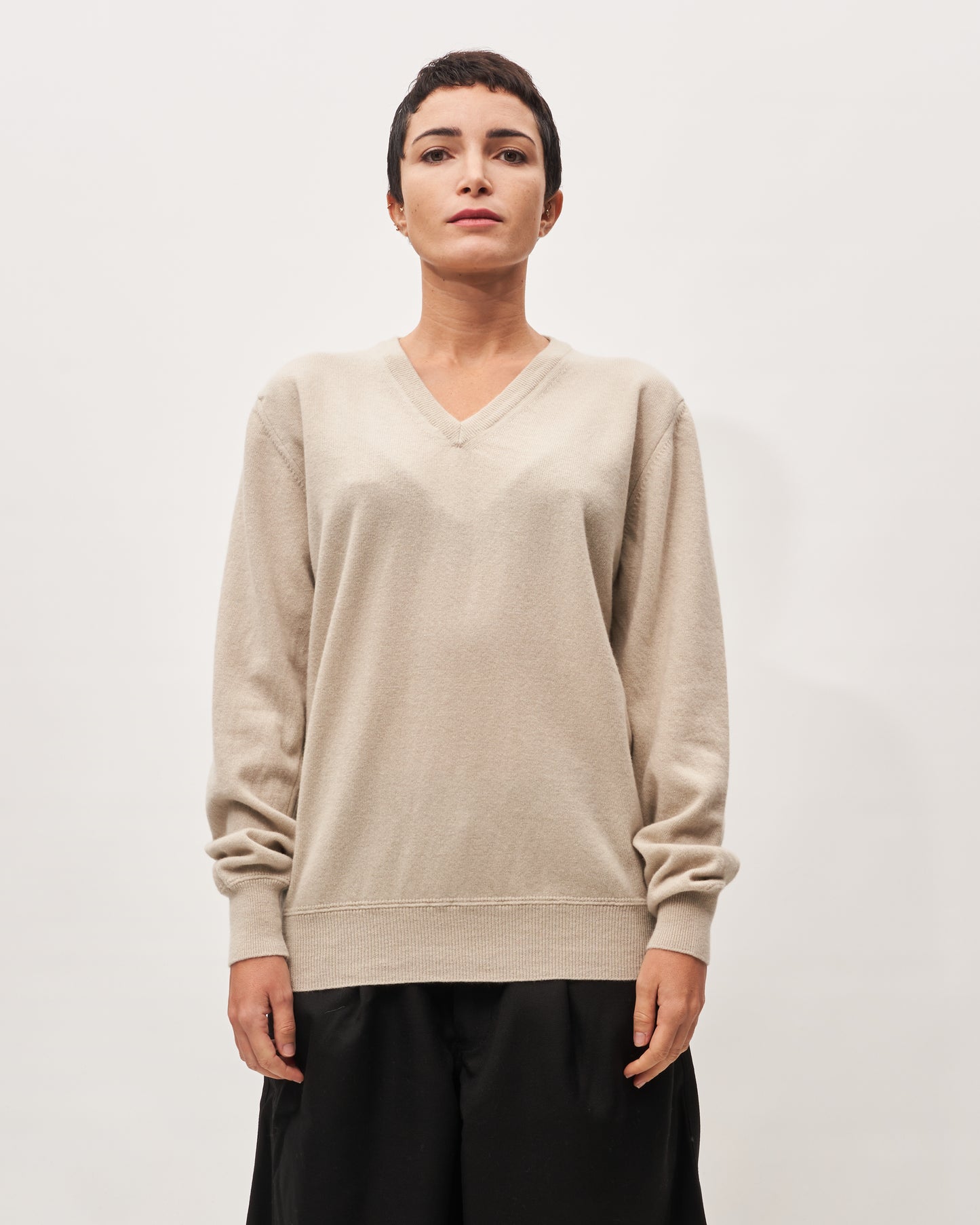 Paolo Ragazzini maglia latte V neck