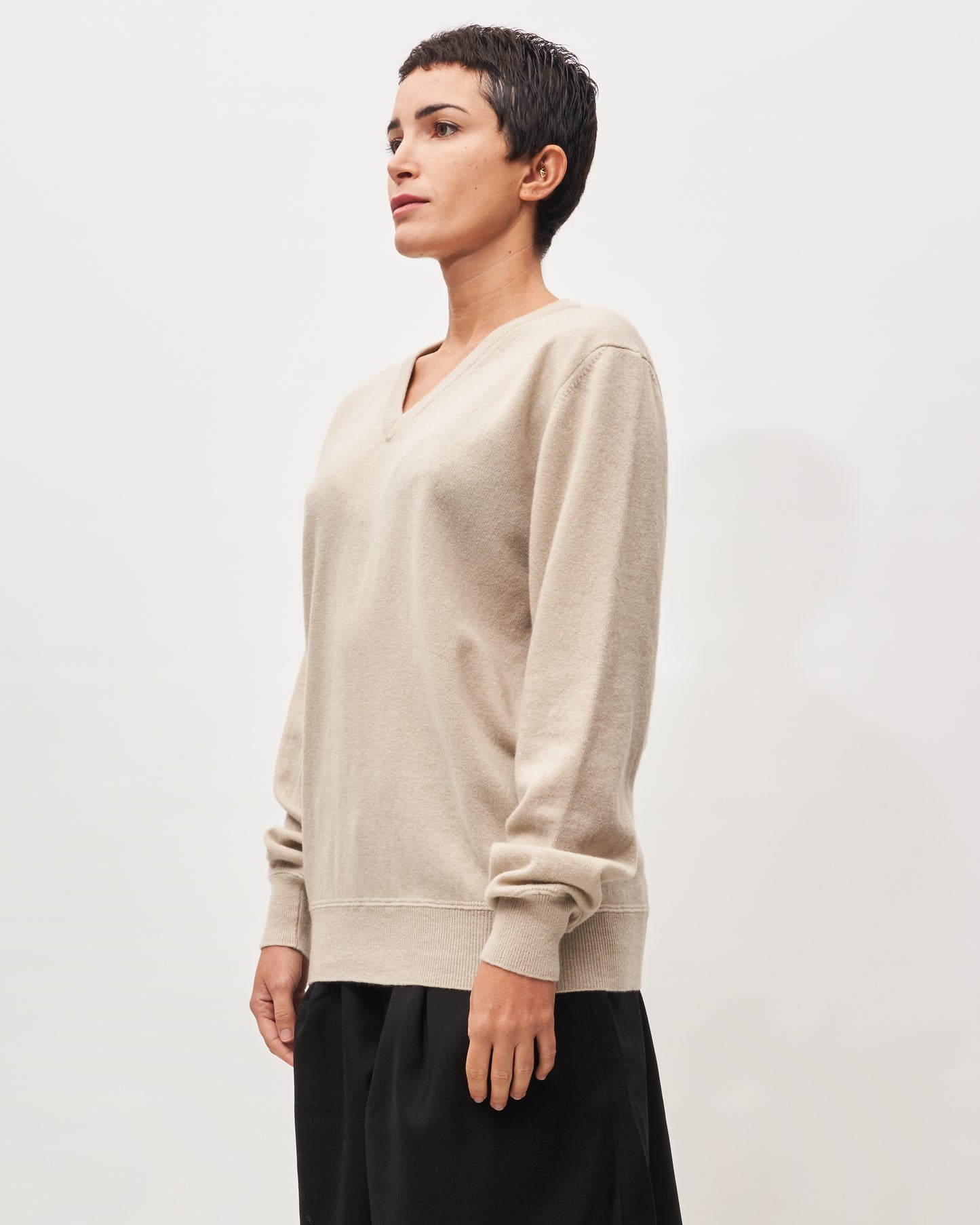 Paolo Ragazzini maglia latte V neck