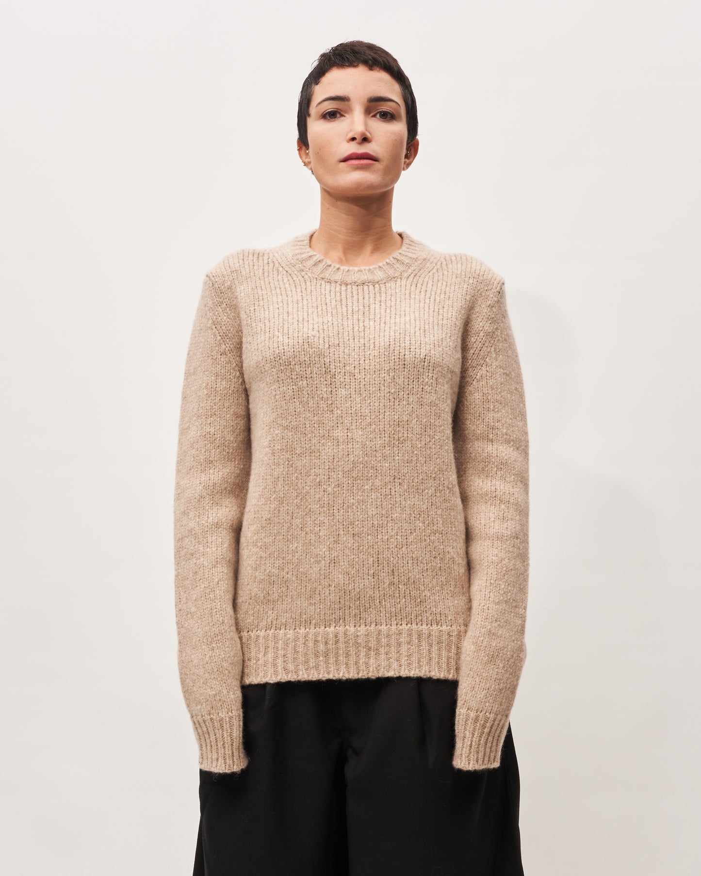 Paolo Ragazzini maglia beige in alpaca