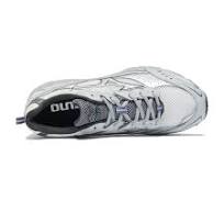Mizuno MXR women's sneakers in white canvas with silver and anthracite details