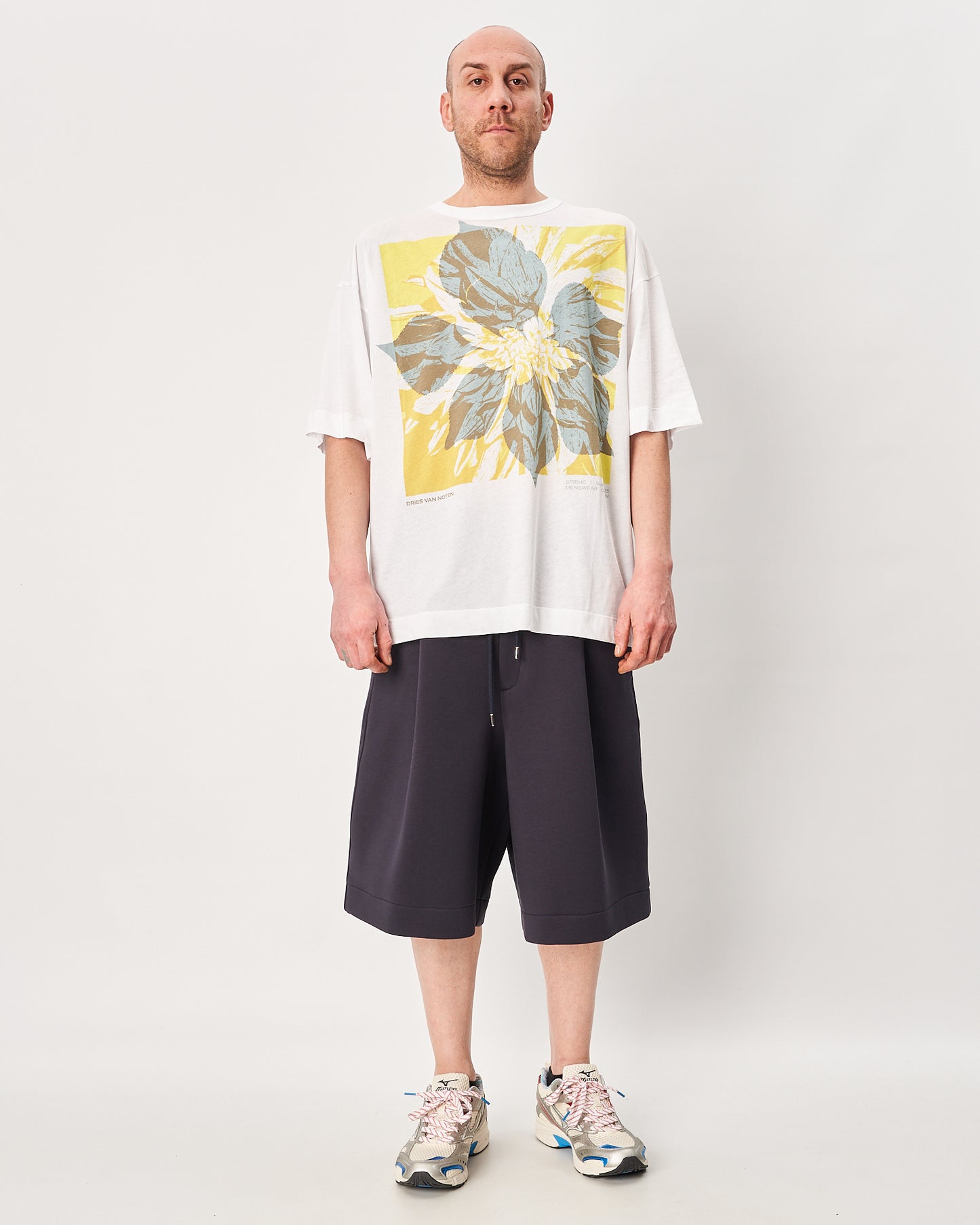 Van Noten white t-shirt with flower print