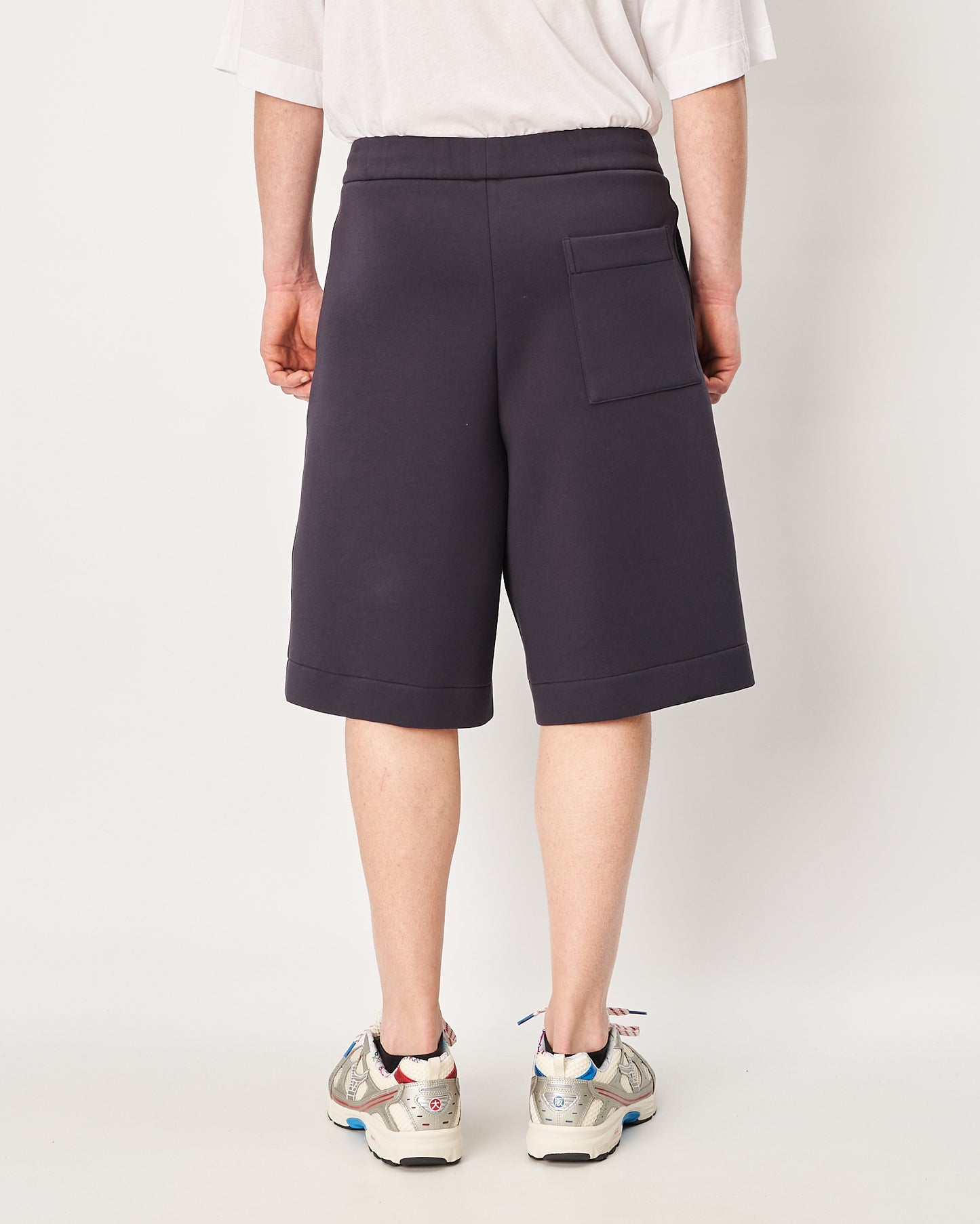 Dries Van Noten Bermuda in blue neoprene