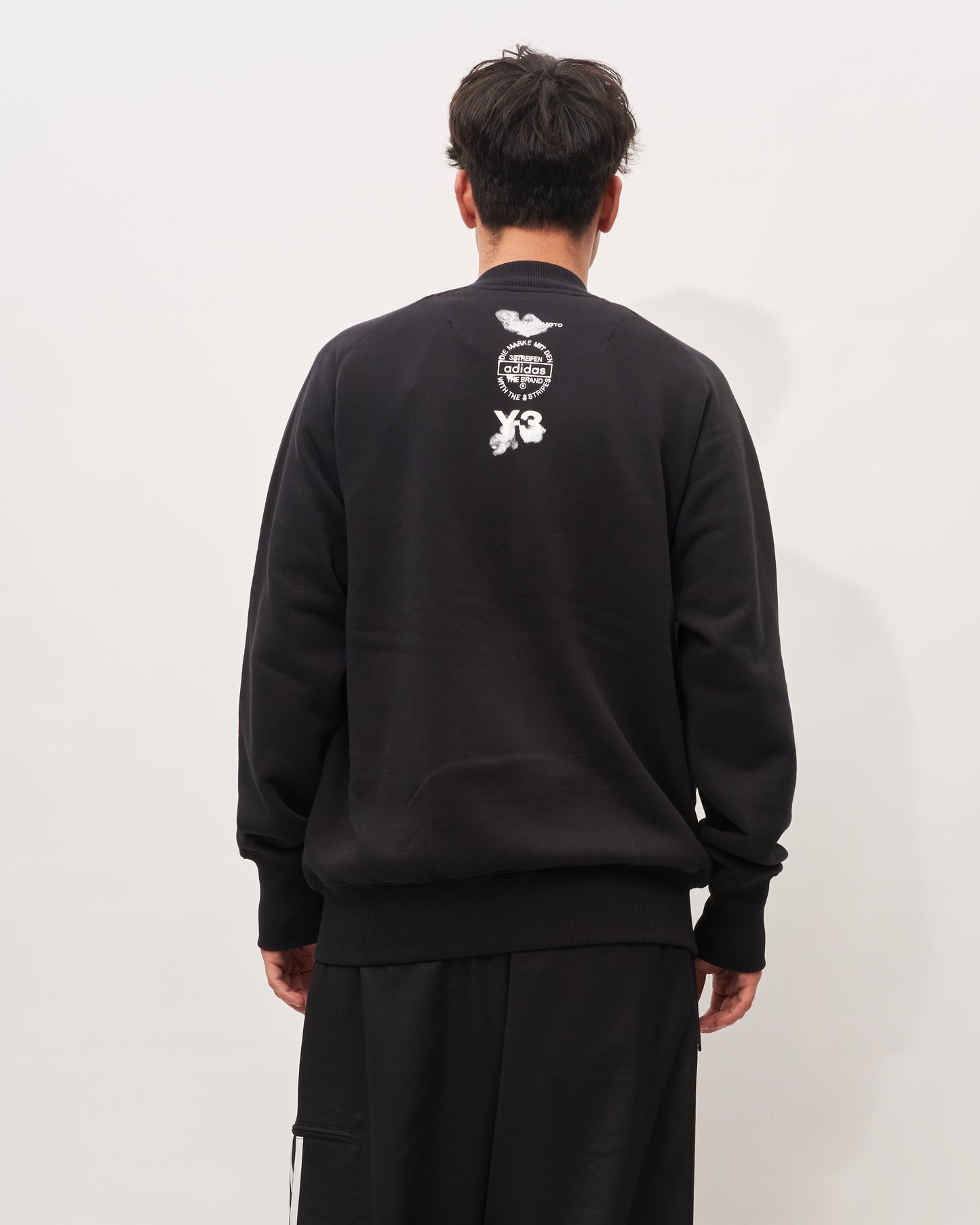 Y3 Yamamoto black zip-up sweatshirt
