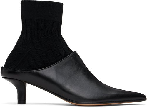 MM6 Margiela stivaletti a punta con calzino