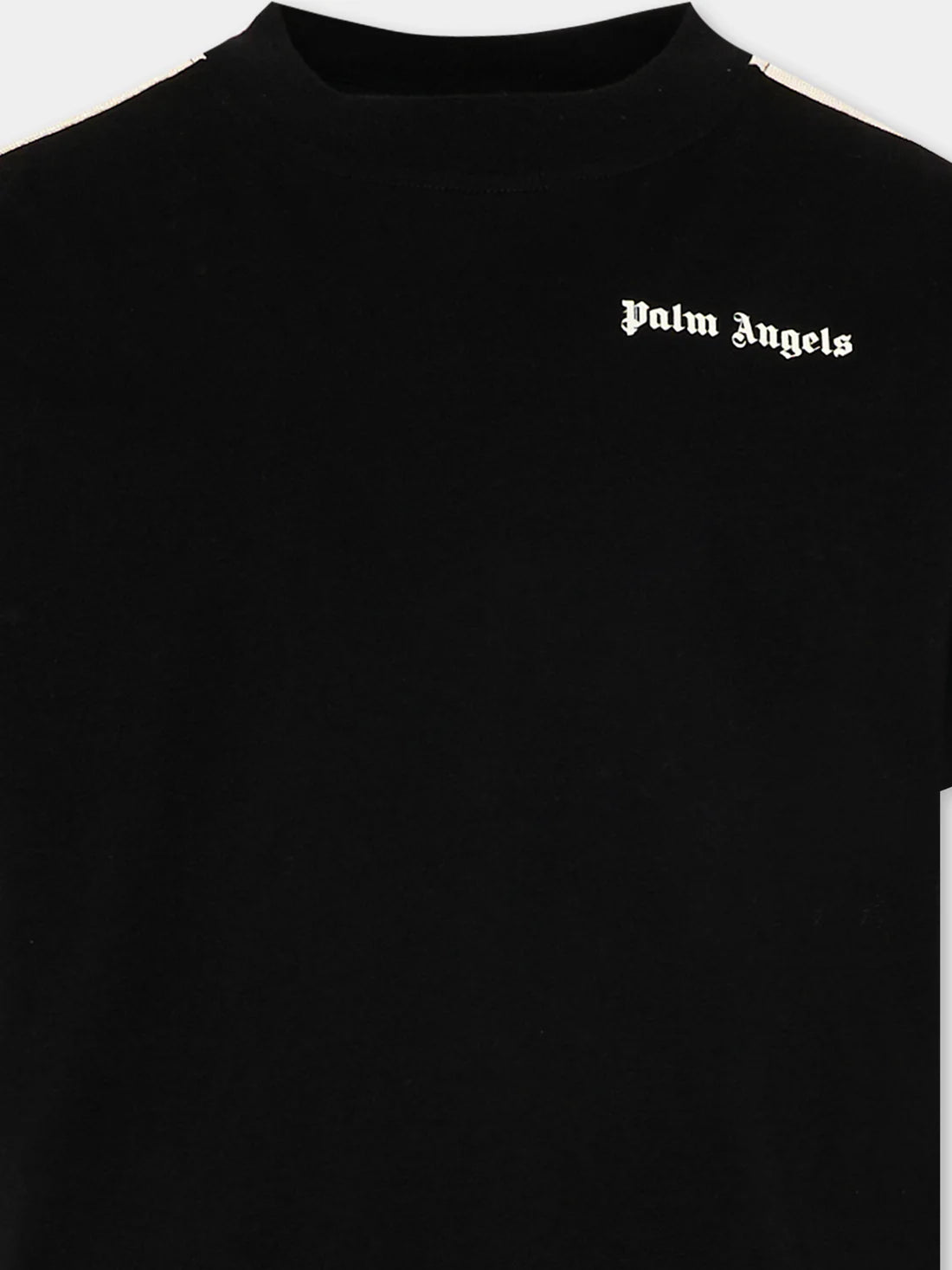 Palm Angels t-shirt nera banda spalla