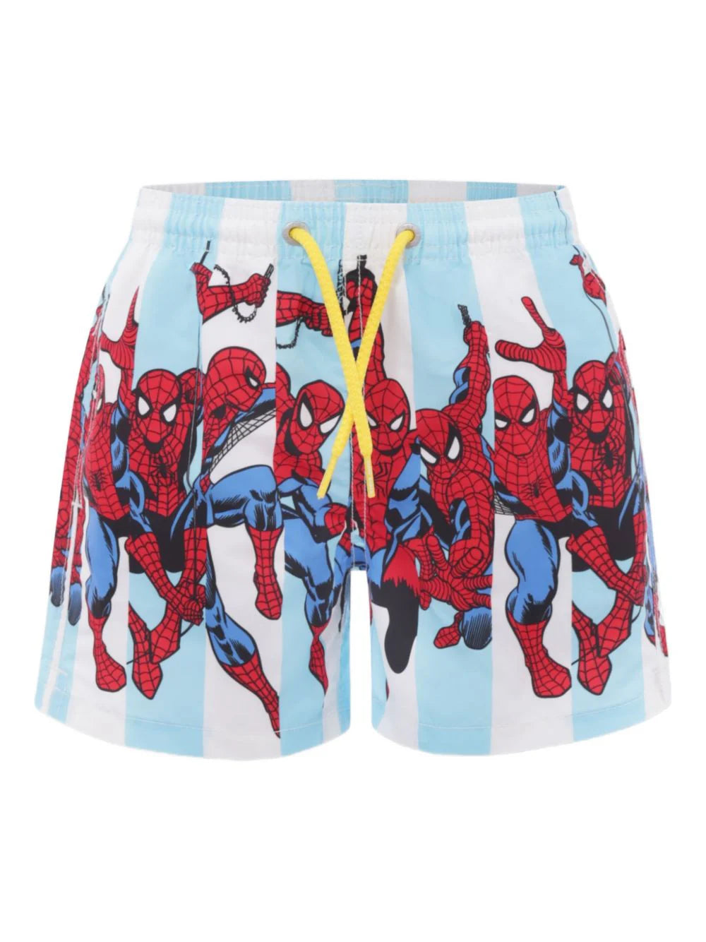 MC2 Saint Barth costume azzurro con stampa Spiderman