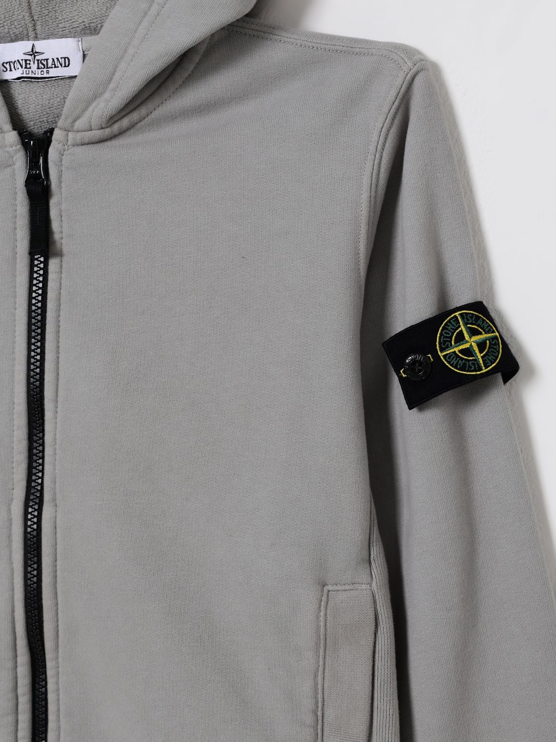 Stone Island Felpa con zip grigia