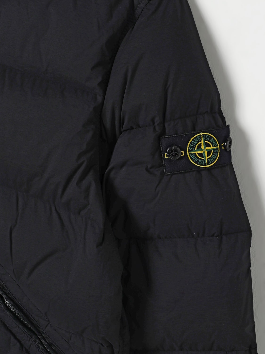 Stone Island piumino nero con cappuccio