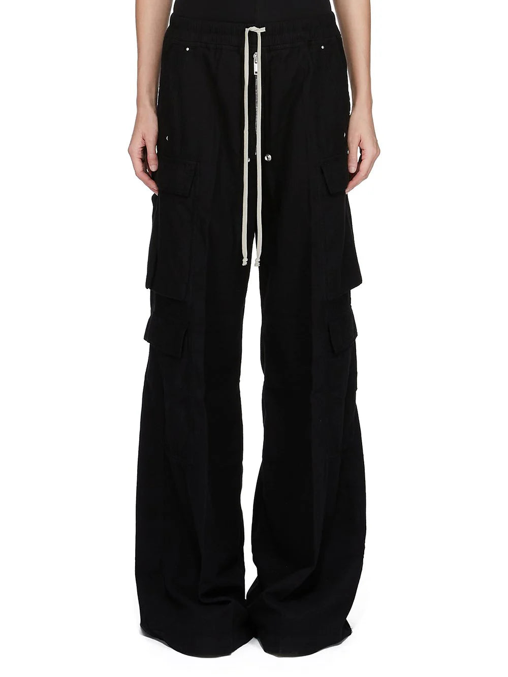 Rick Owens pantalone nero Double Cargo Jumbo Belas