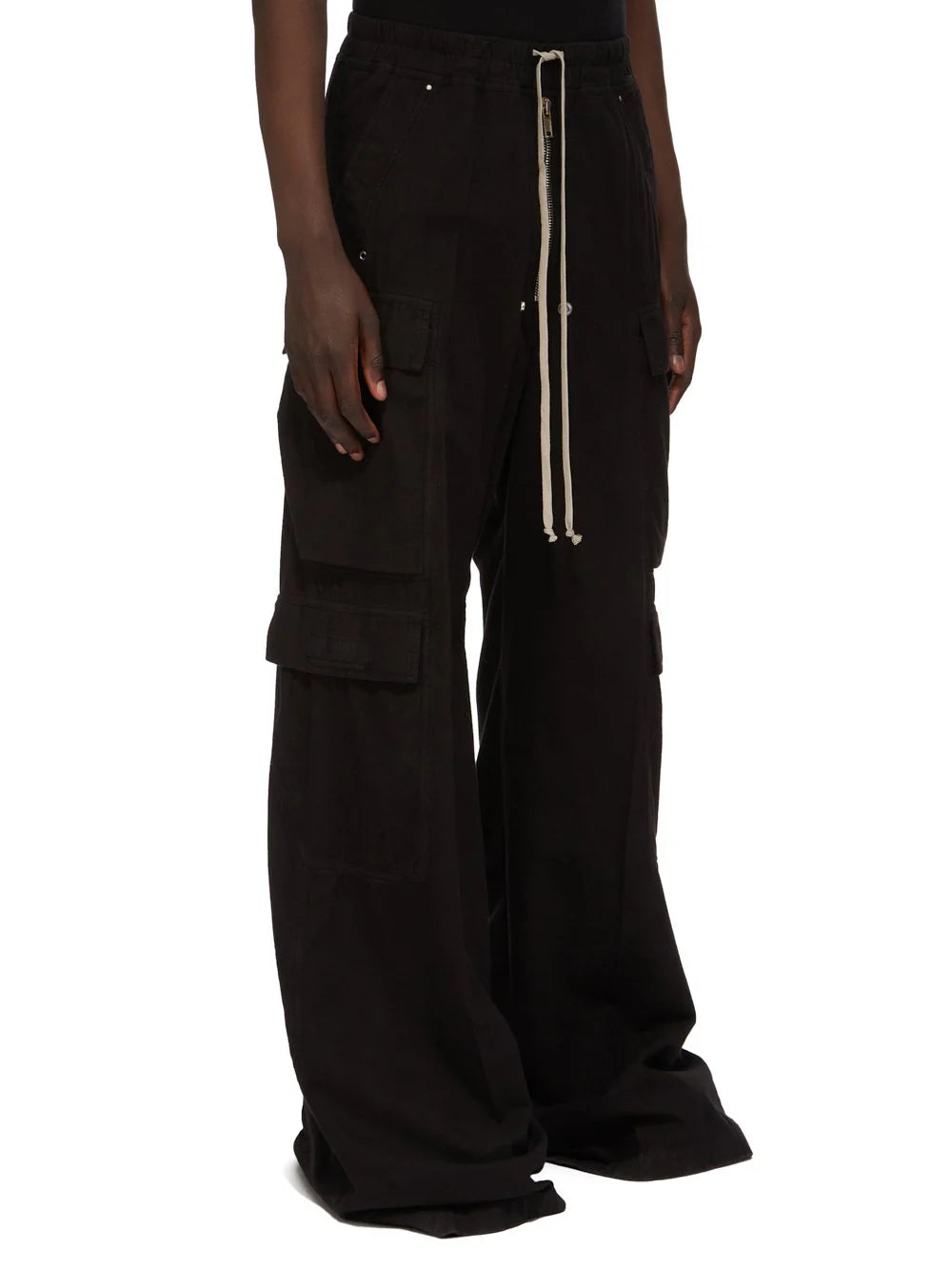 Rick Owens pantalone nero Double Cargo Jumbo Belas